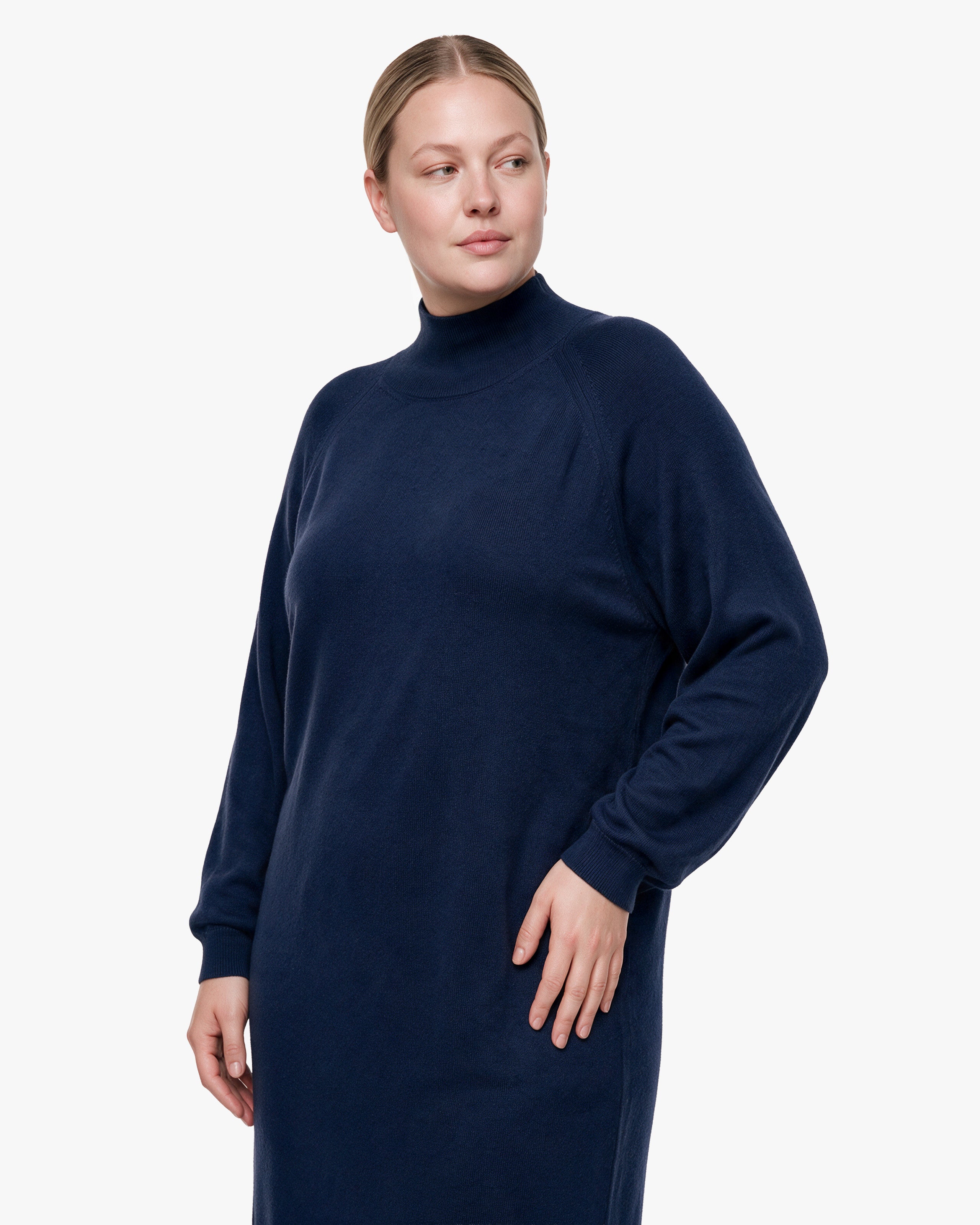 Robe Pull Curvy · Bleu