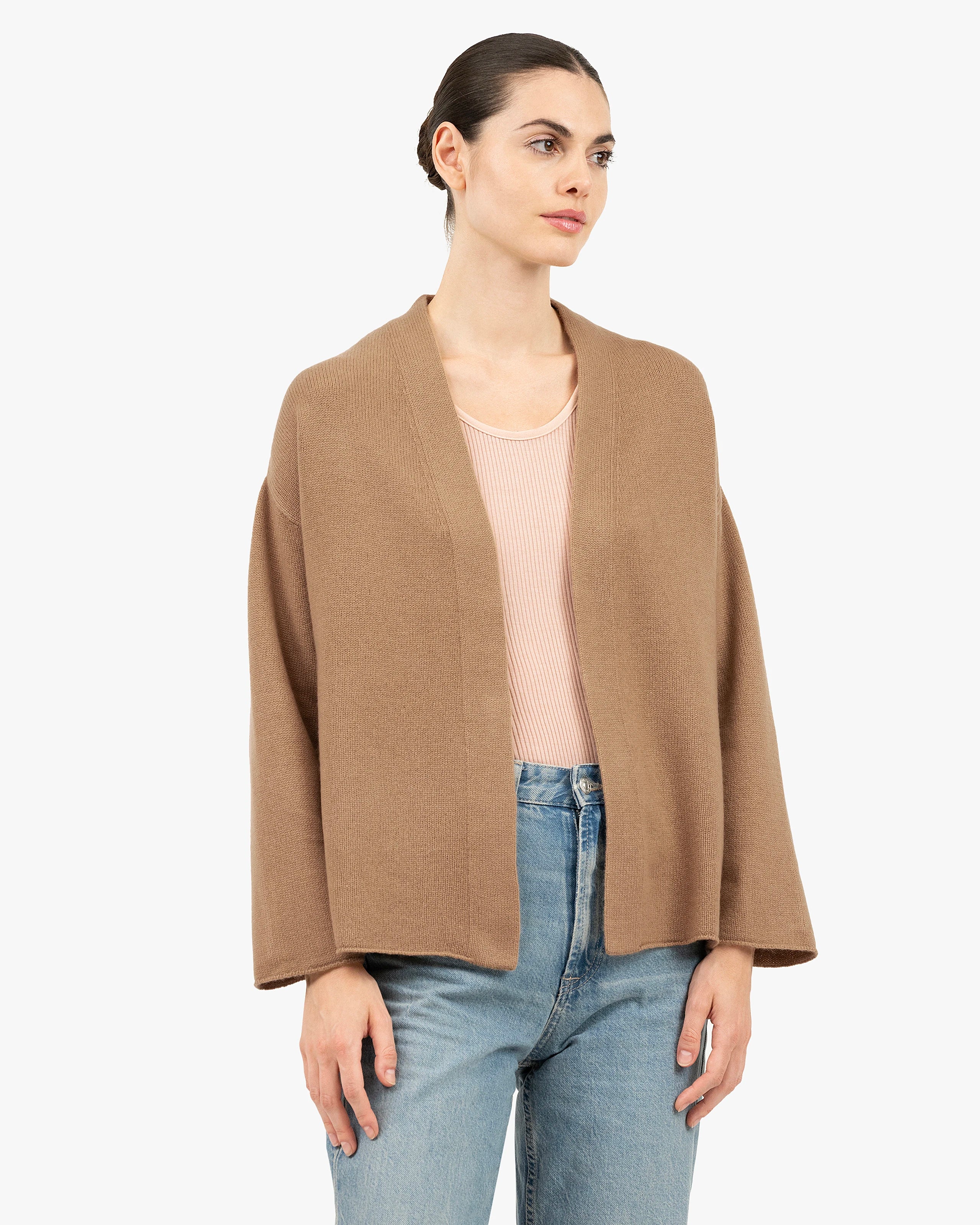 Women's Dolomiti Cardigan - Camel Cashmere
