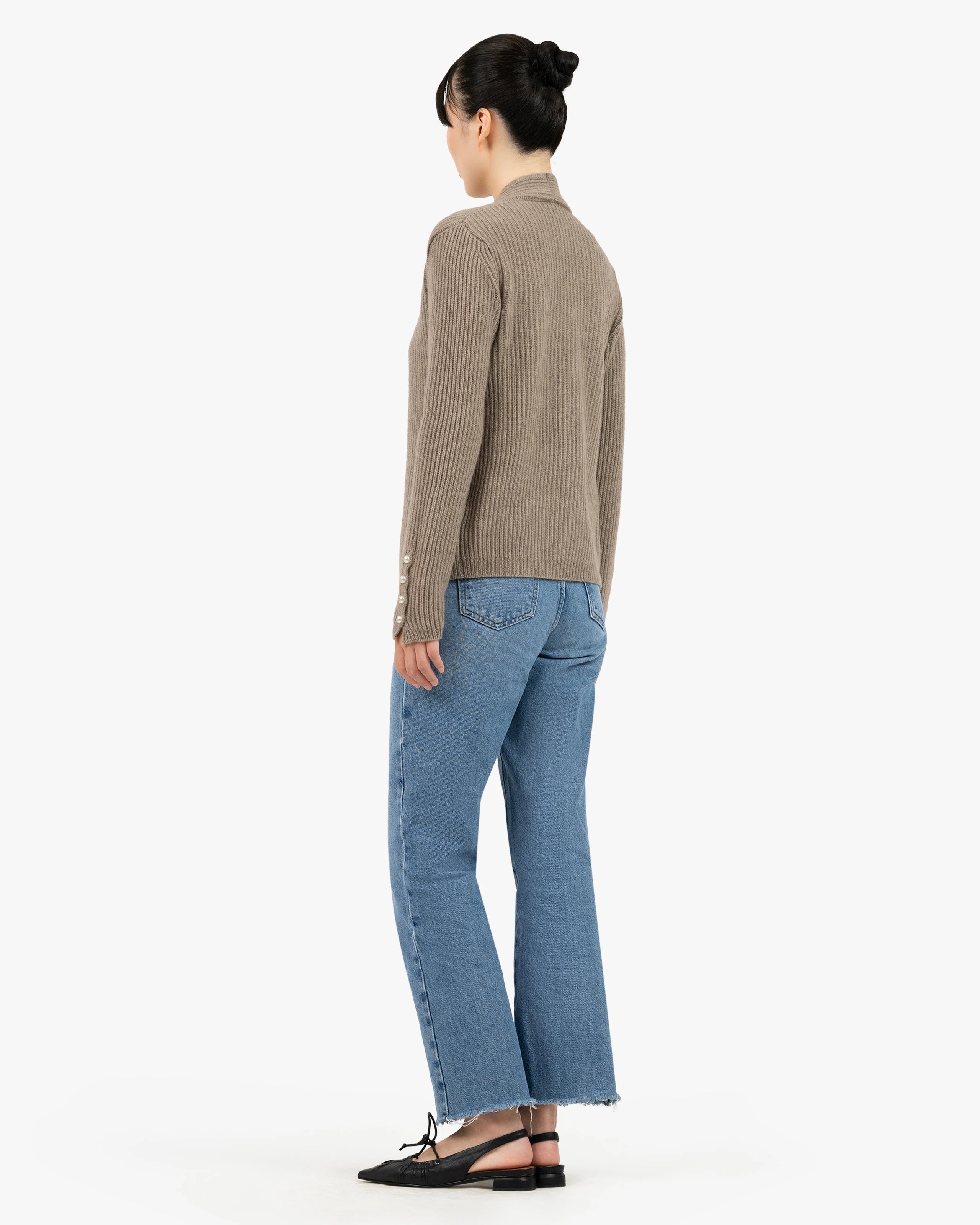 Sorapis Cardigan - Taupe Cashmere