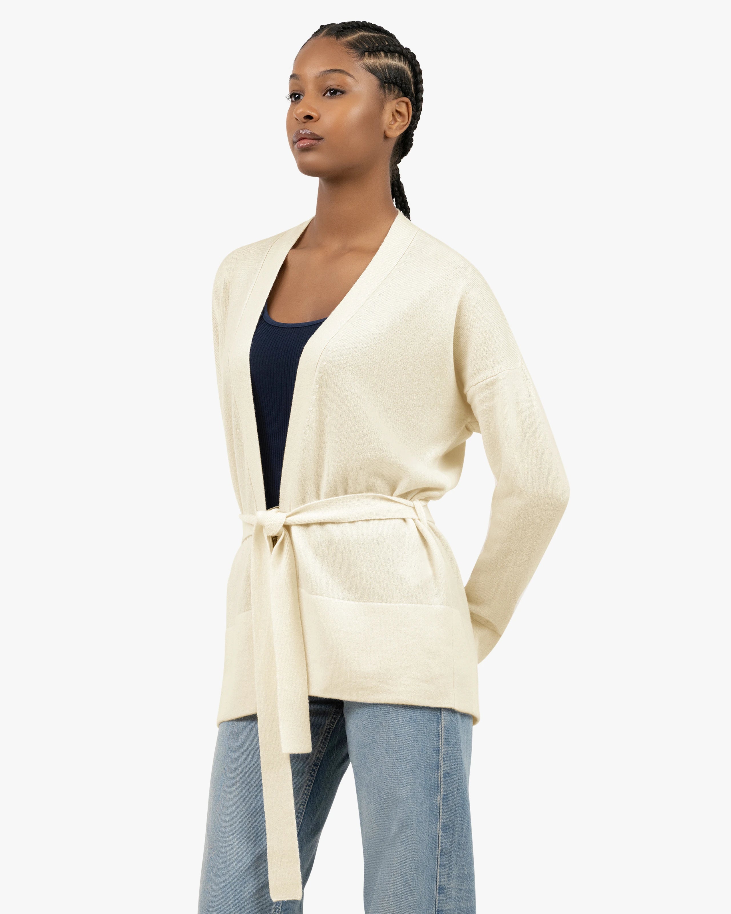 Women's Velia Cardigan - White Cashmere