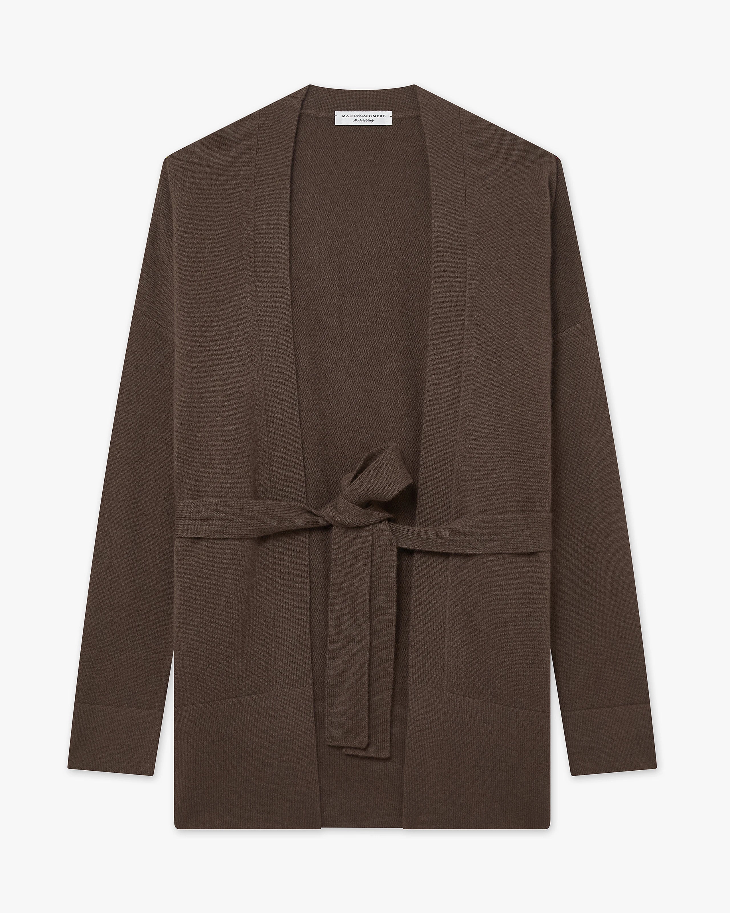 Women's Velia Cardigan - Brown Cashmere
