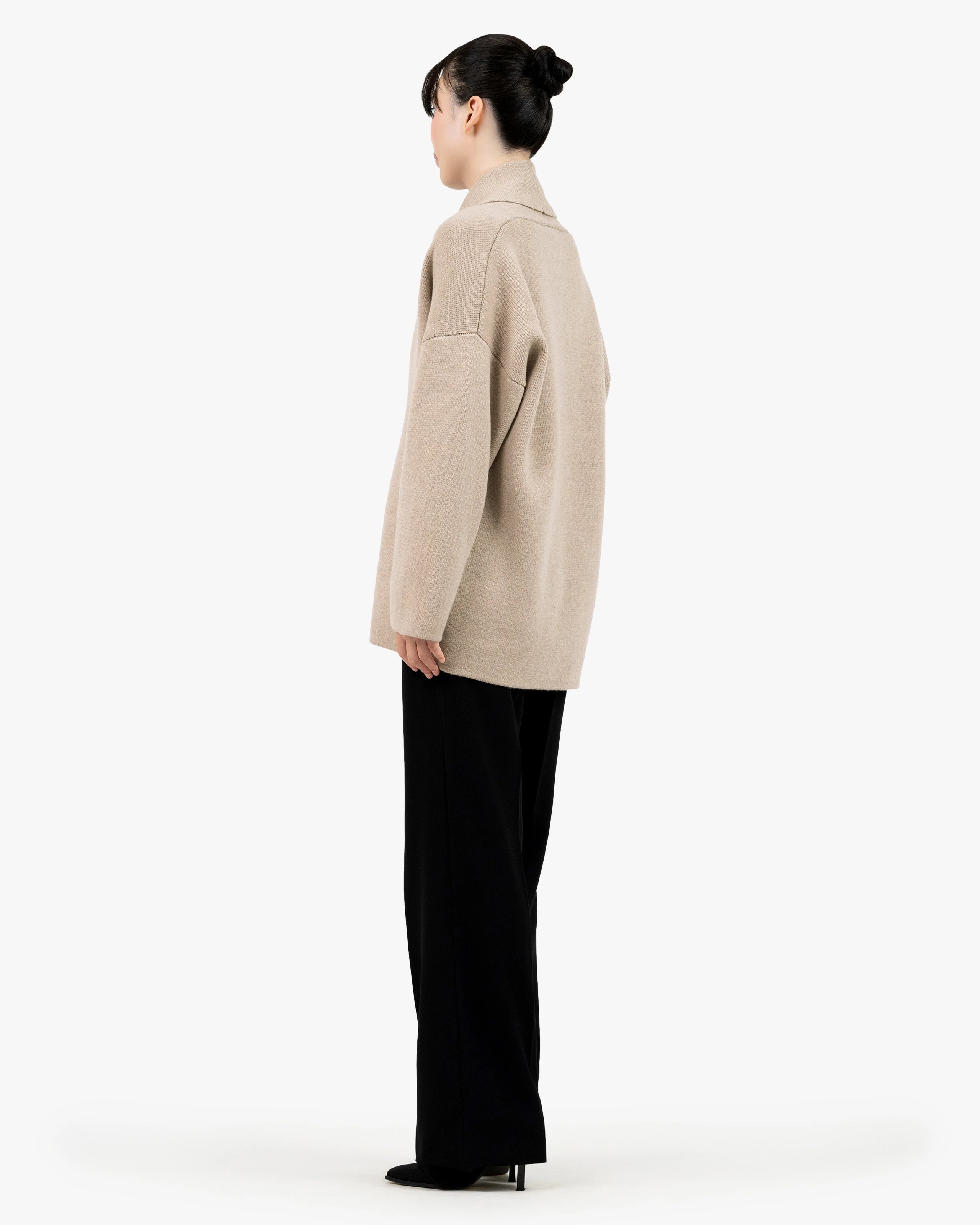 Women's Rialto Coat Cardigan - Beige Cashmere