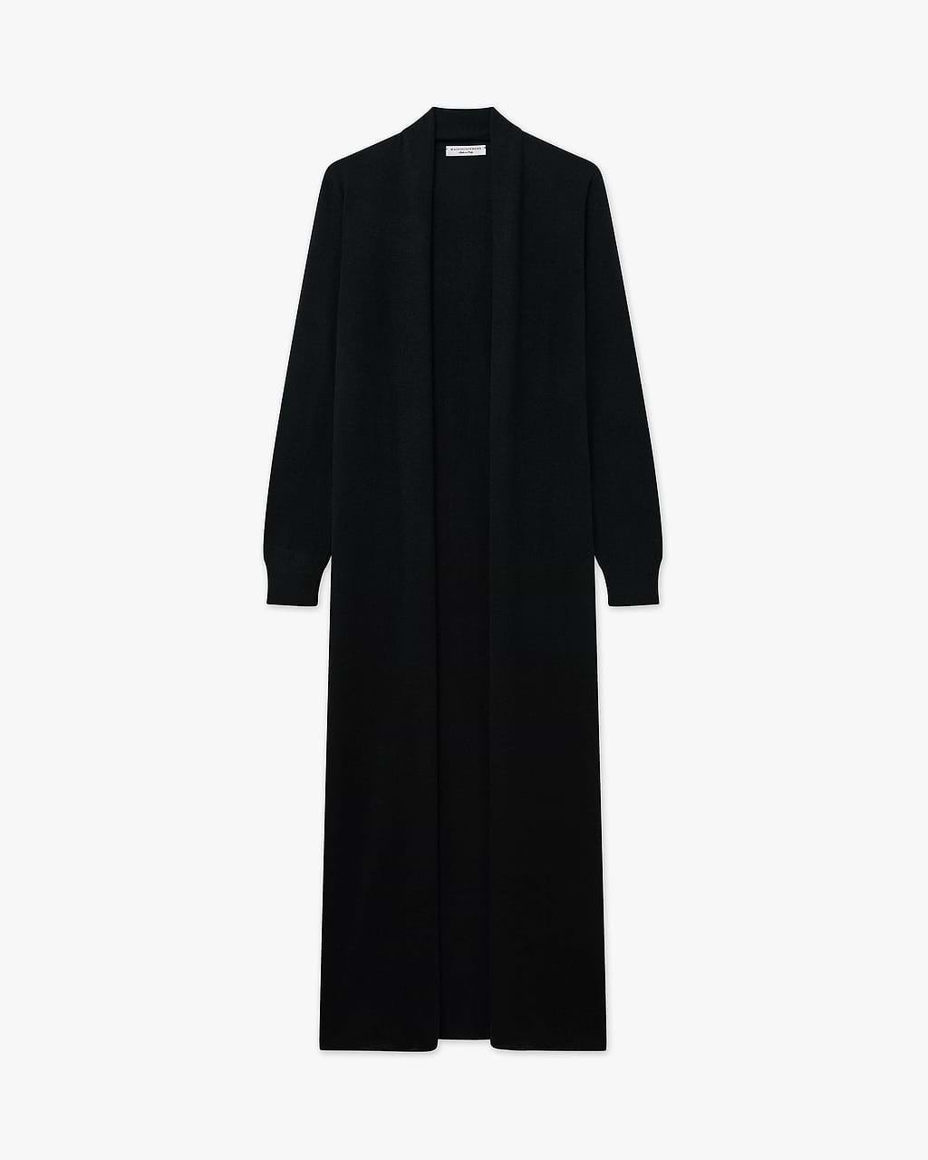 Women's Stresa Long Cashmere Cardigan - Black | MaisonCashmere Women's Stresa Long Cashmere Cardigan - Black | MaisonCashmere