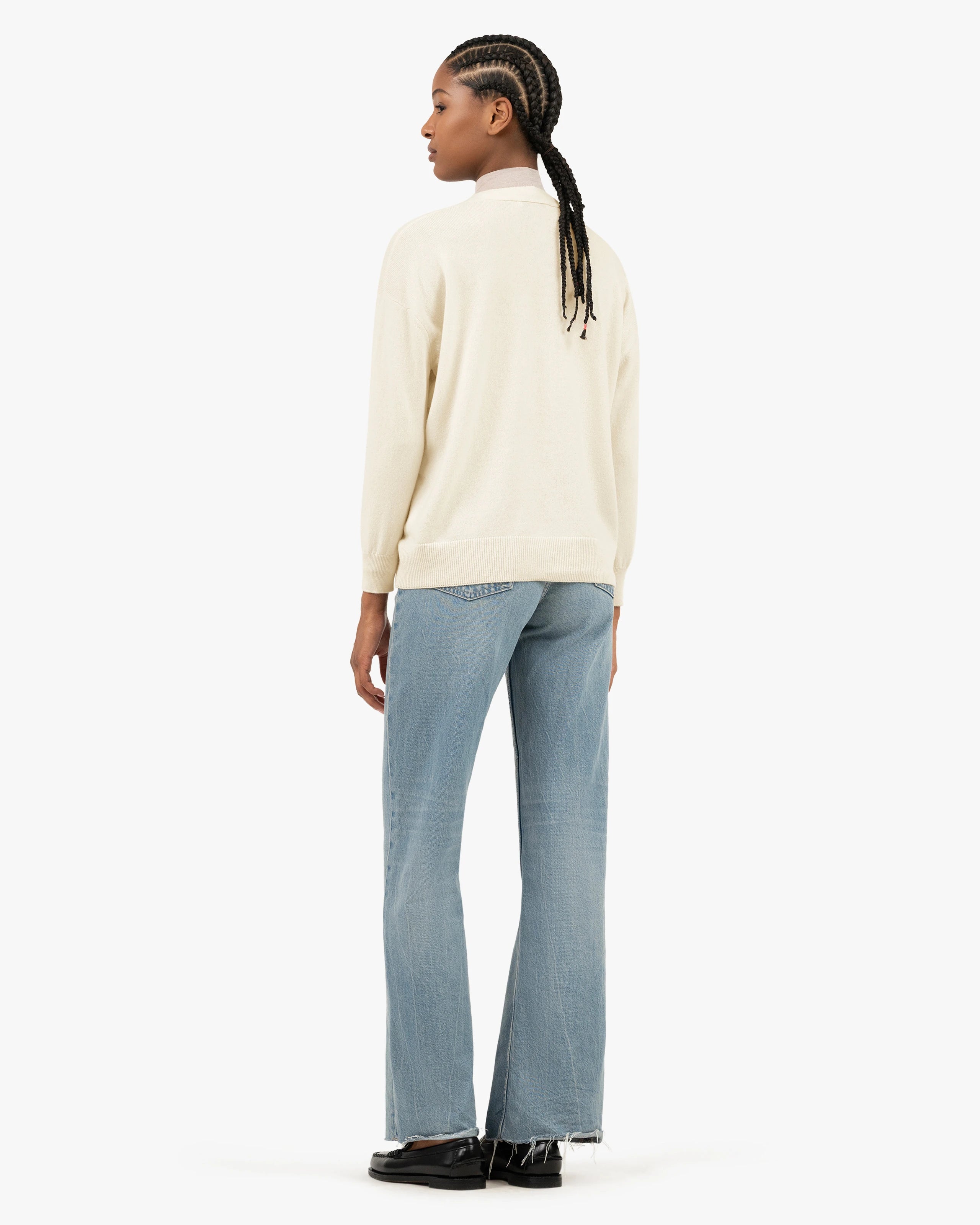 Velia Maxi Cardigan - White Cashmere