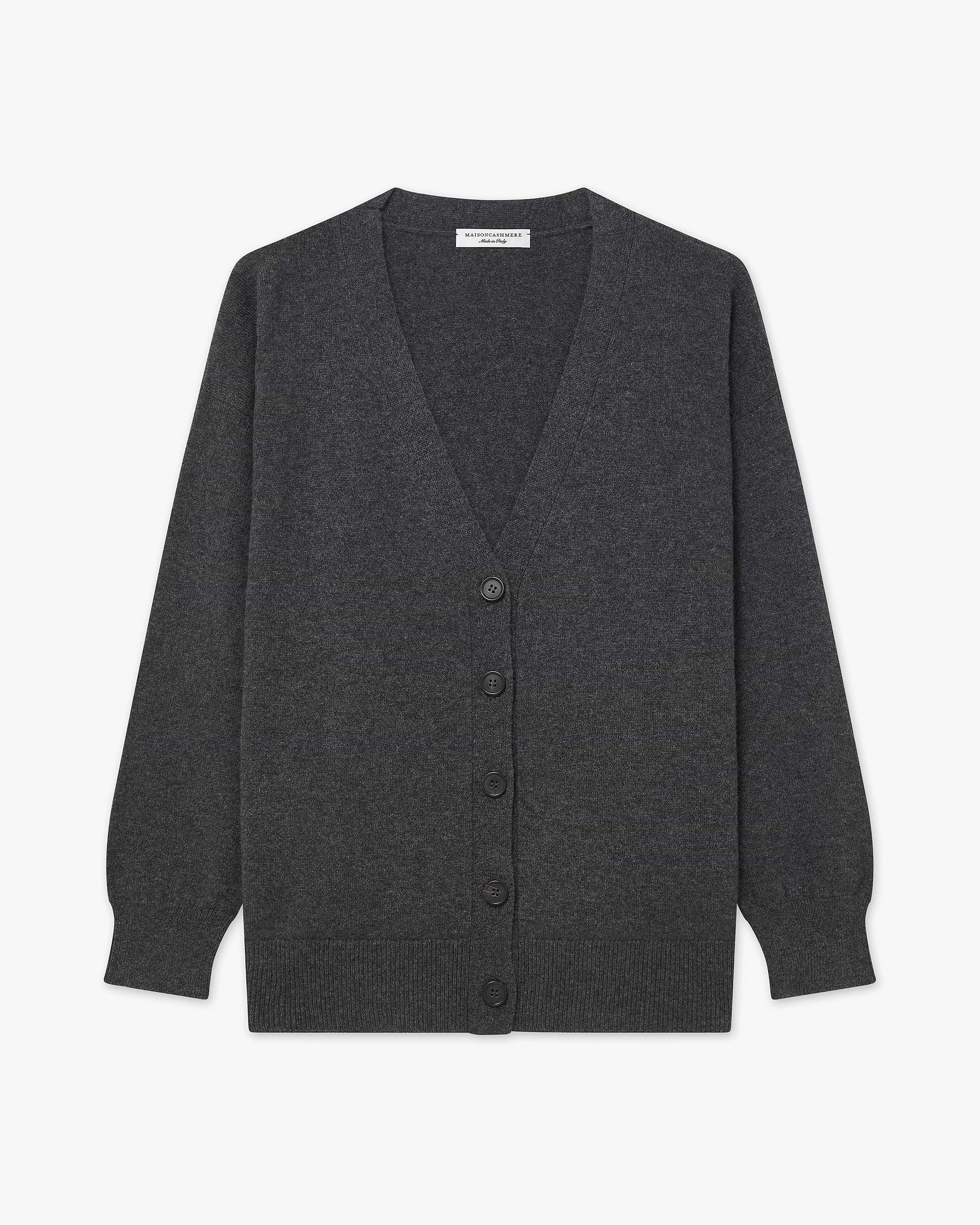 Velia Maxi Cardigan - Charcoal Cashmere