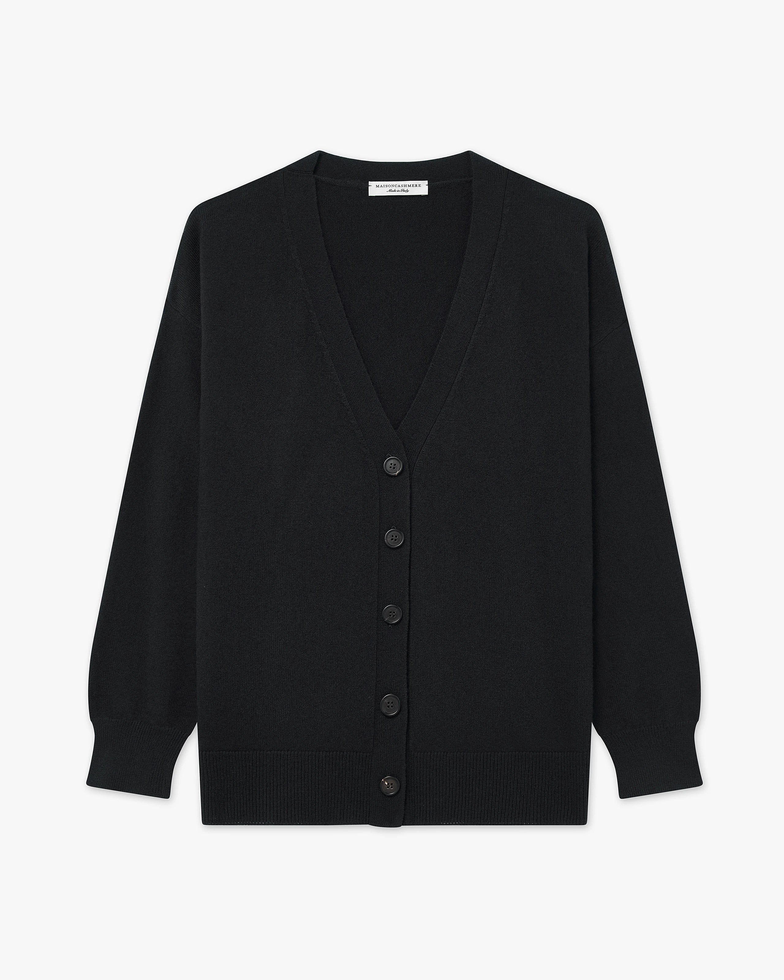 Velia Maxi Cardigan - Black Cashmere