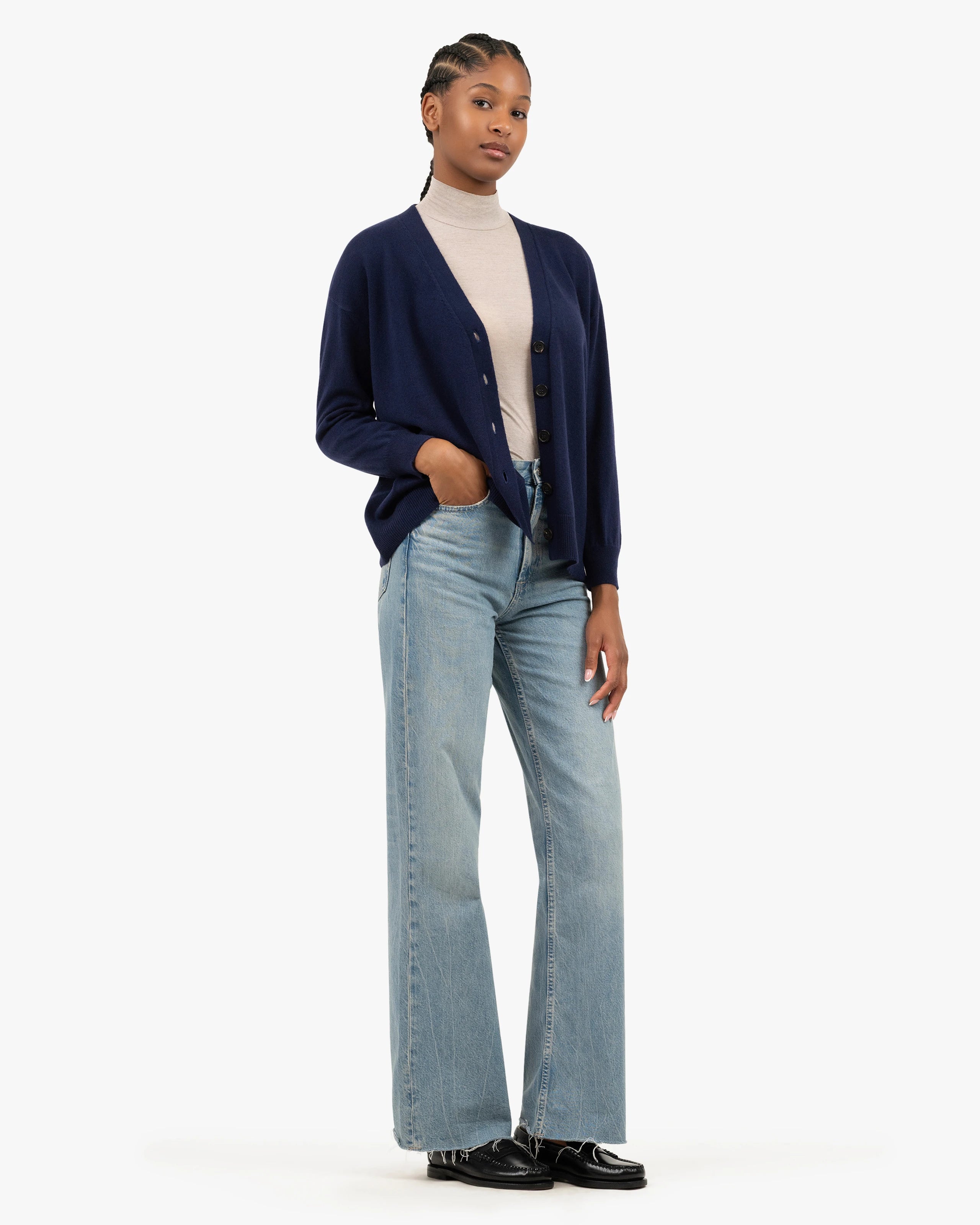 Velia Maxi Cardigan - Blue Cashmere