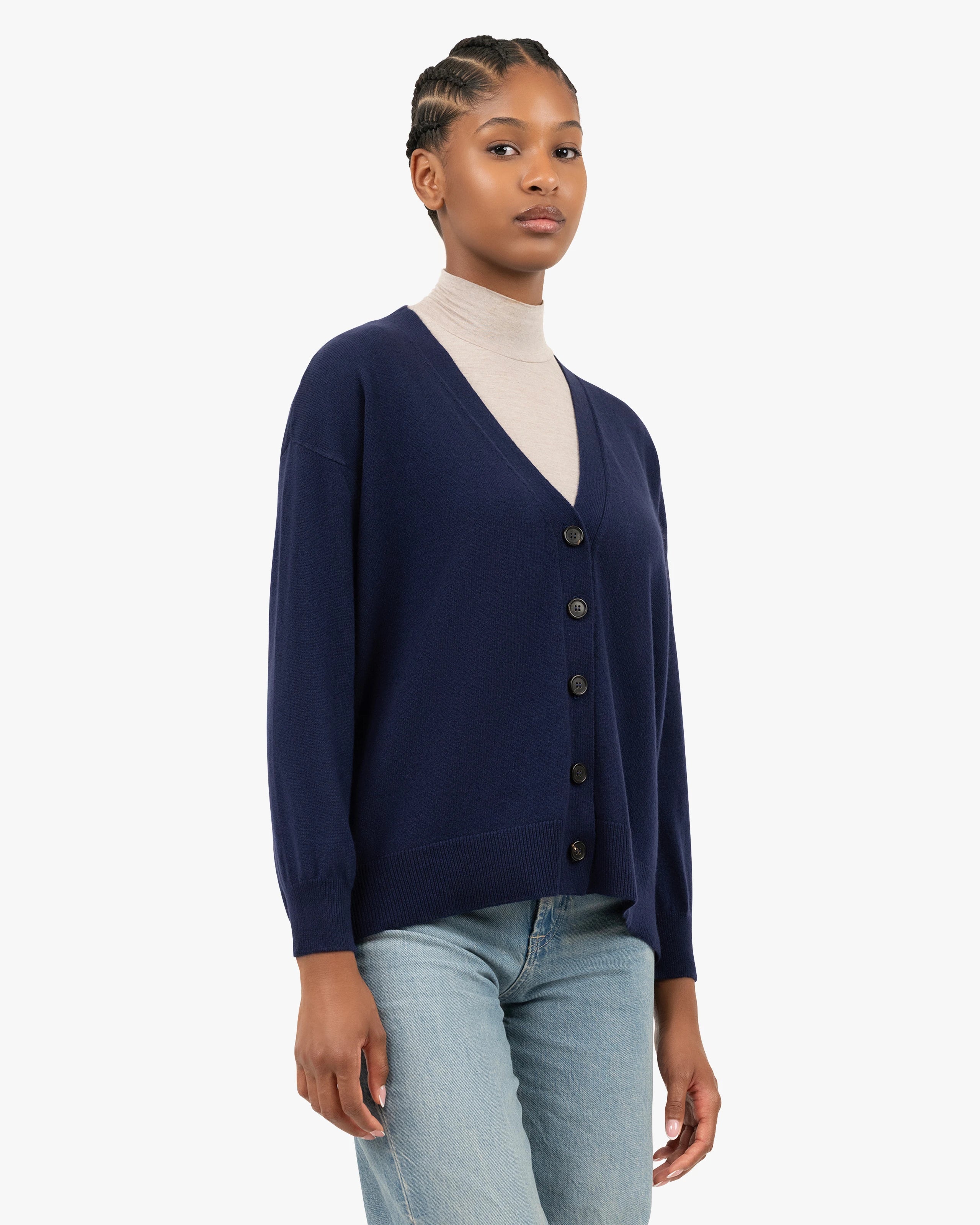 Velia Maxi Cardigan - Blue Cashmere