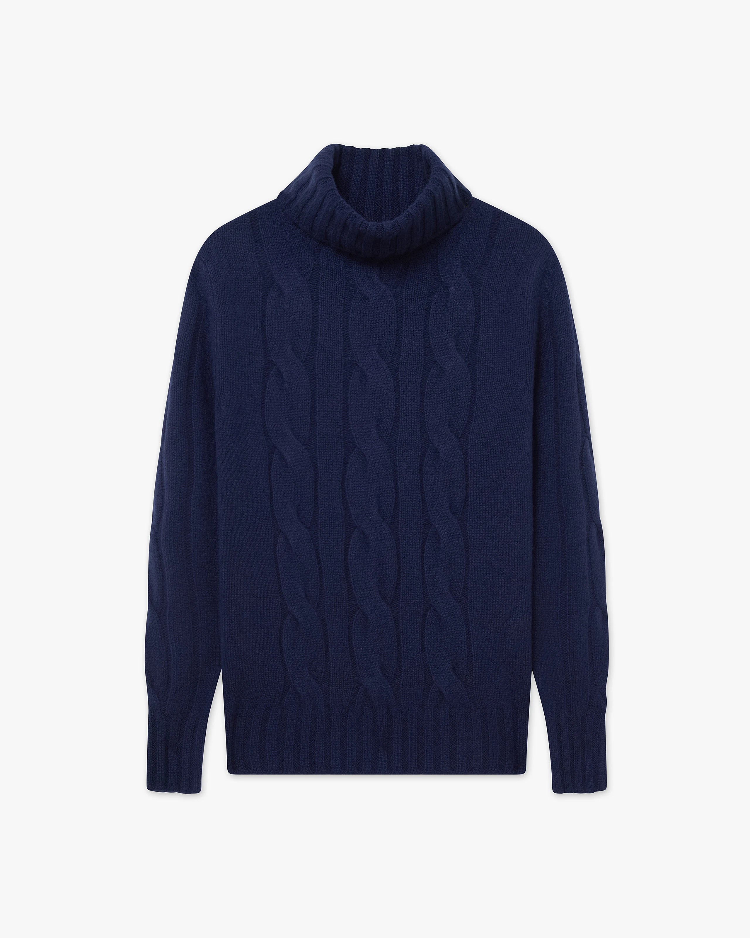 Women's Celerina Turtleneck Sweater - Blue Cashmere