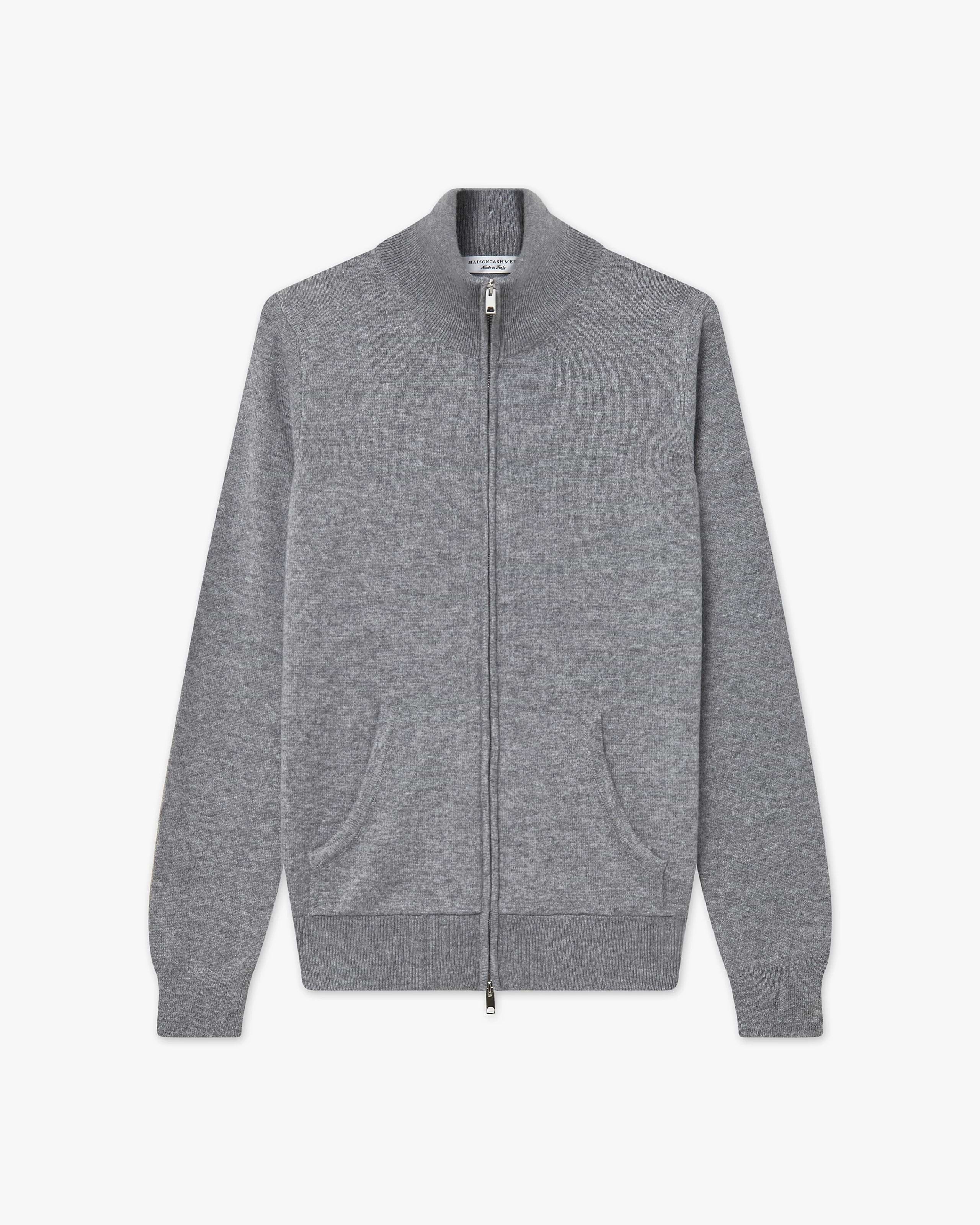 Women's Salò Zip Cardigan - Medium Grey Cashmere