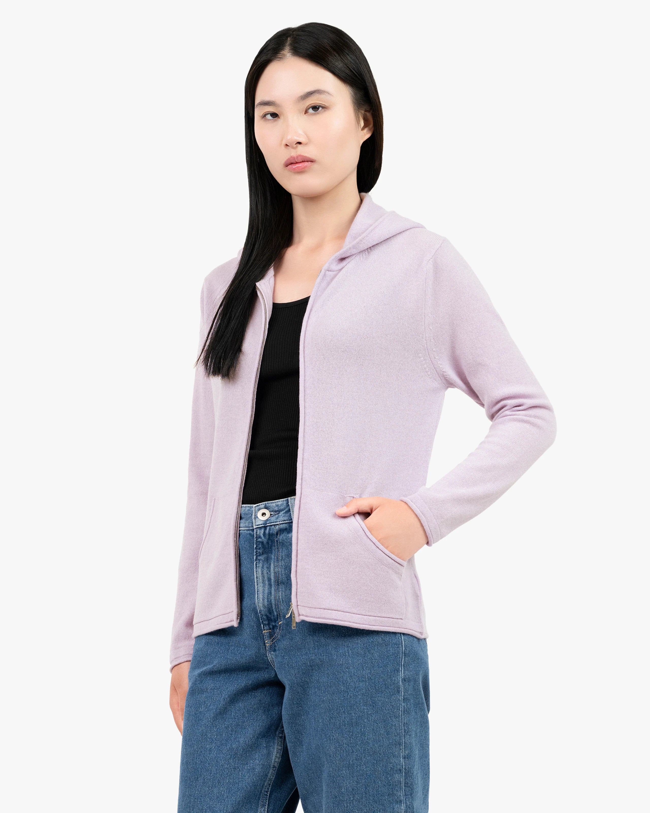 Women's Salò Zip Hoodie - Lilac Cashmere