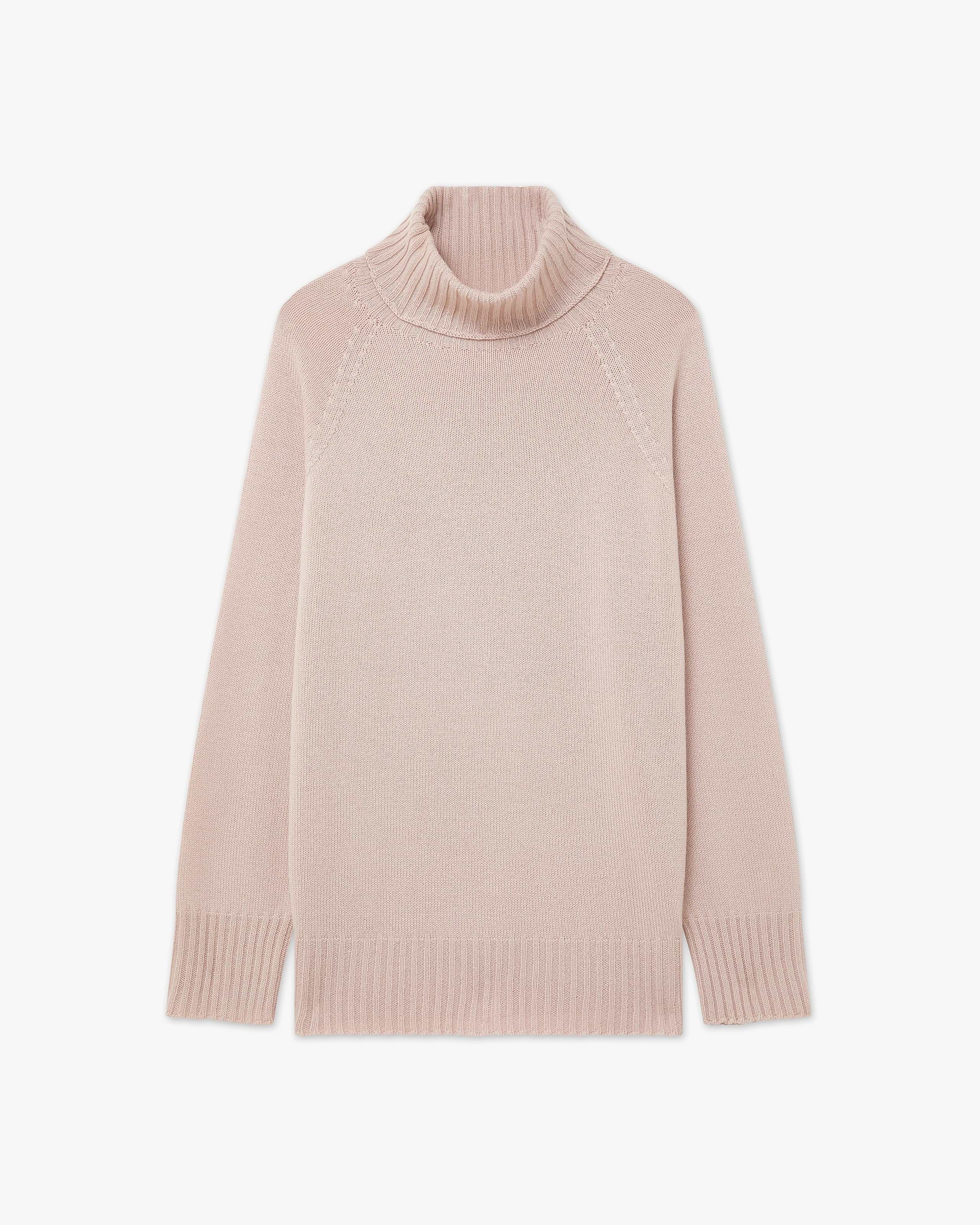 Women's Cortona Turtleneck Sweater - Rose Cashmere