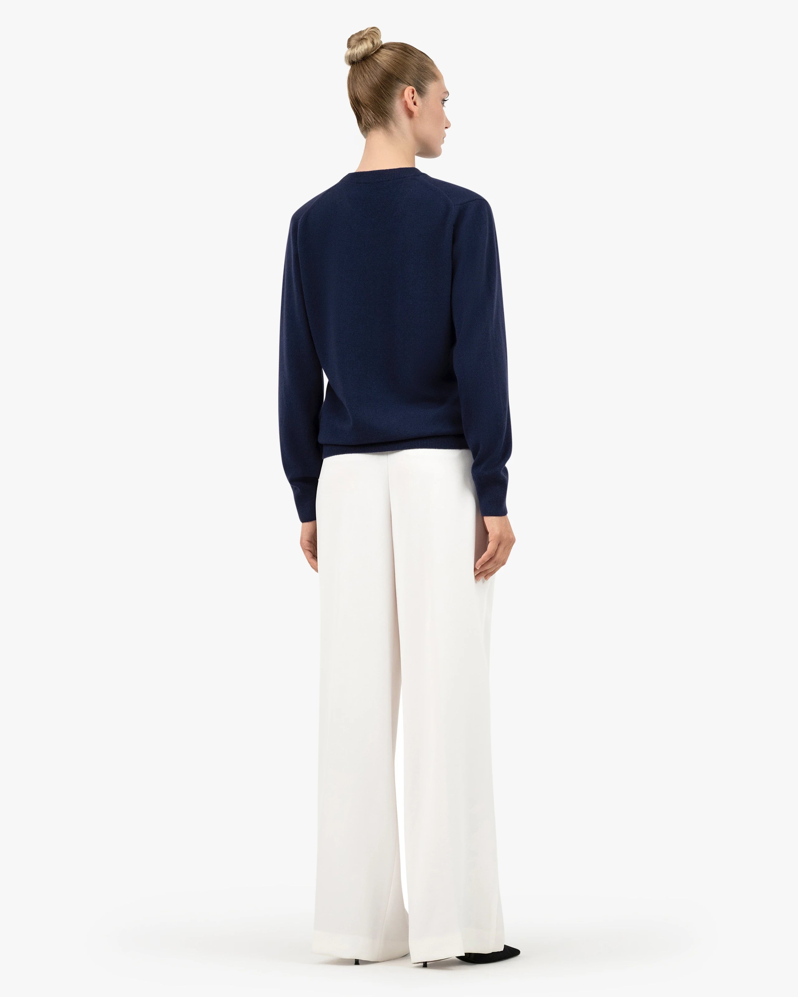 Essential Boyfriend Sweater - Blue Cashmere