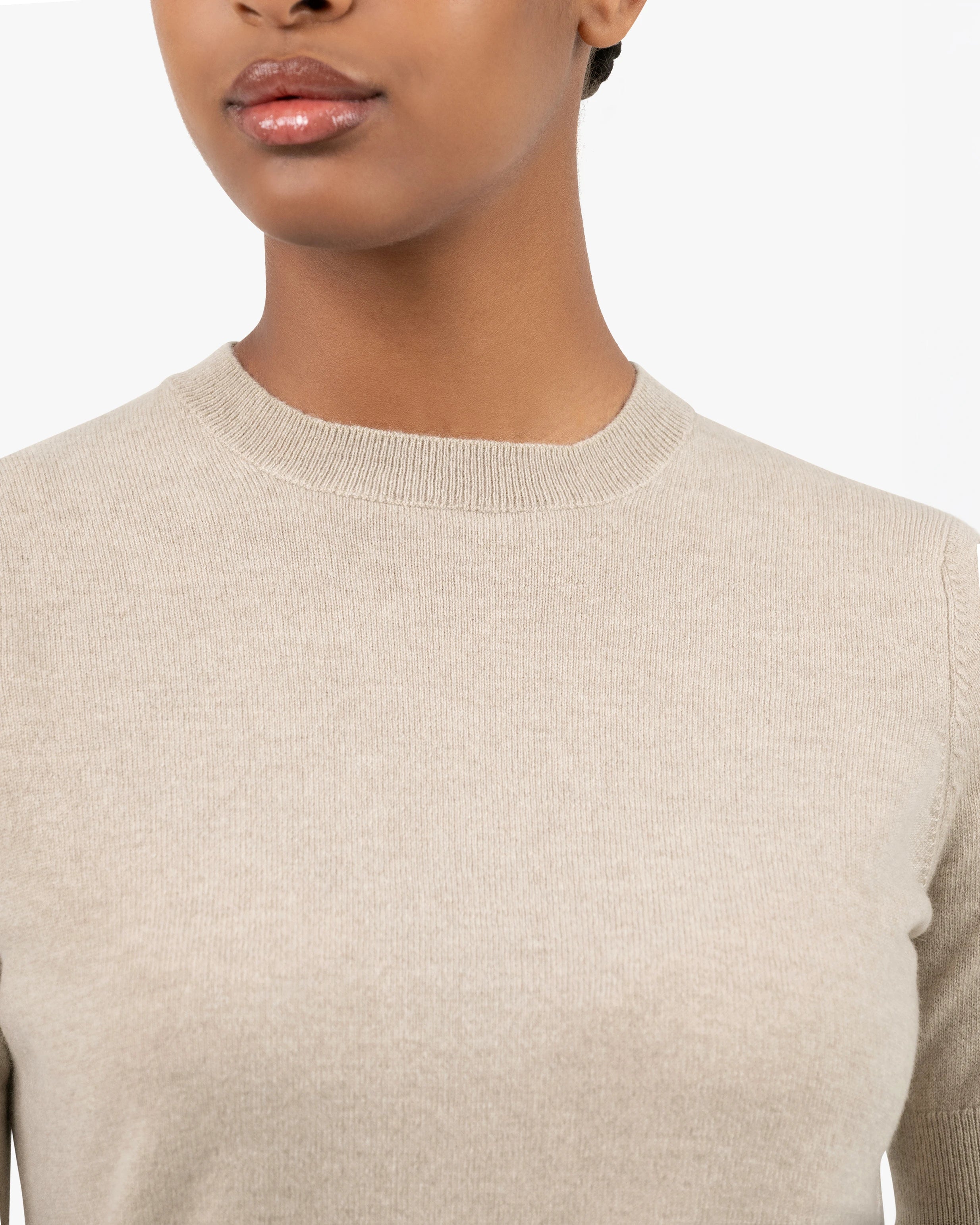 Women's Essential Tee - Beige Cashmere