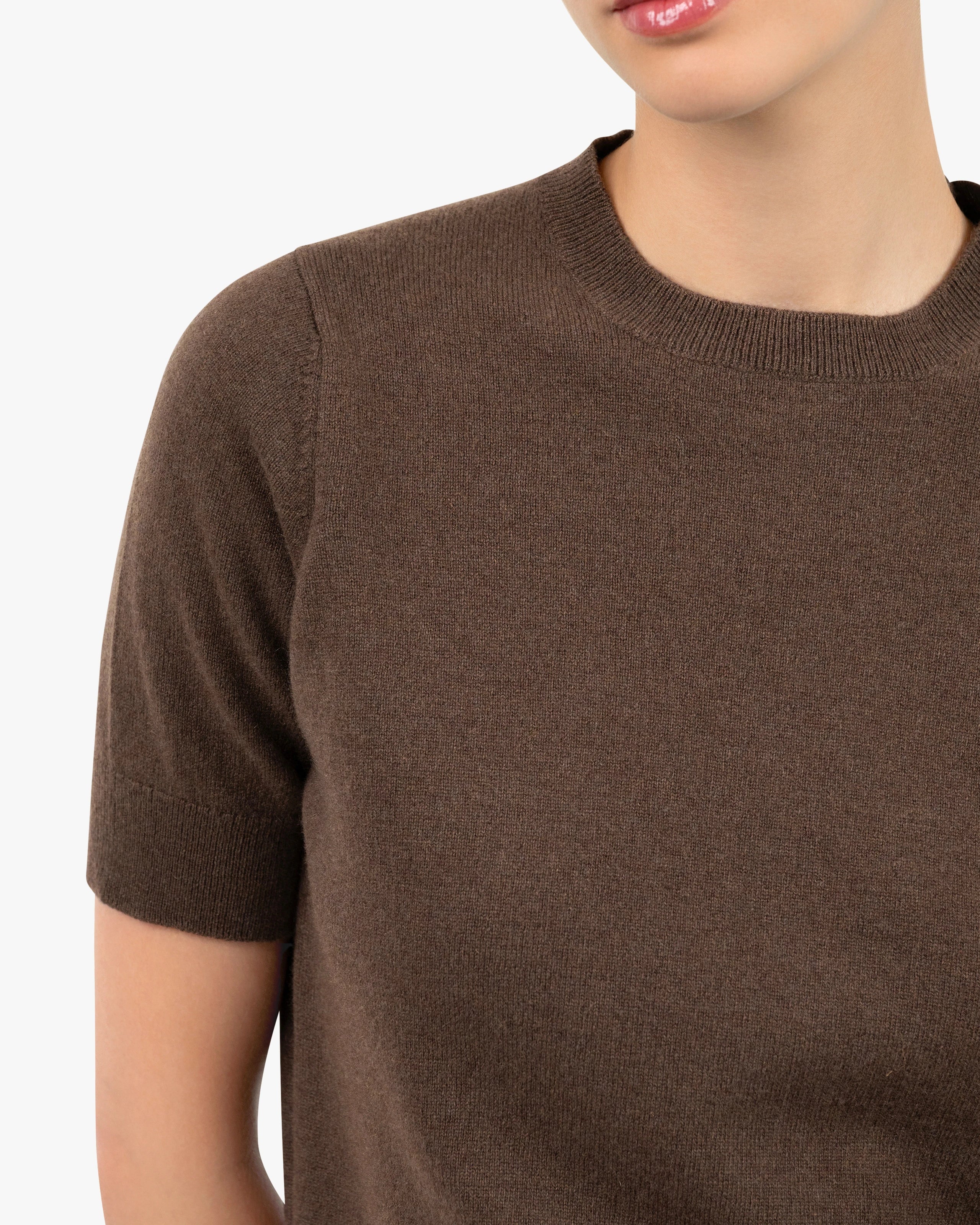 Women's Essential Tee - Brown Cashmere