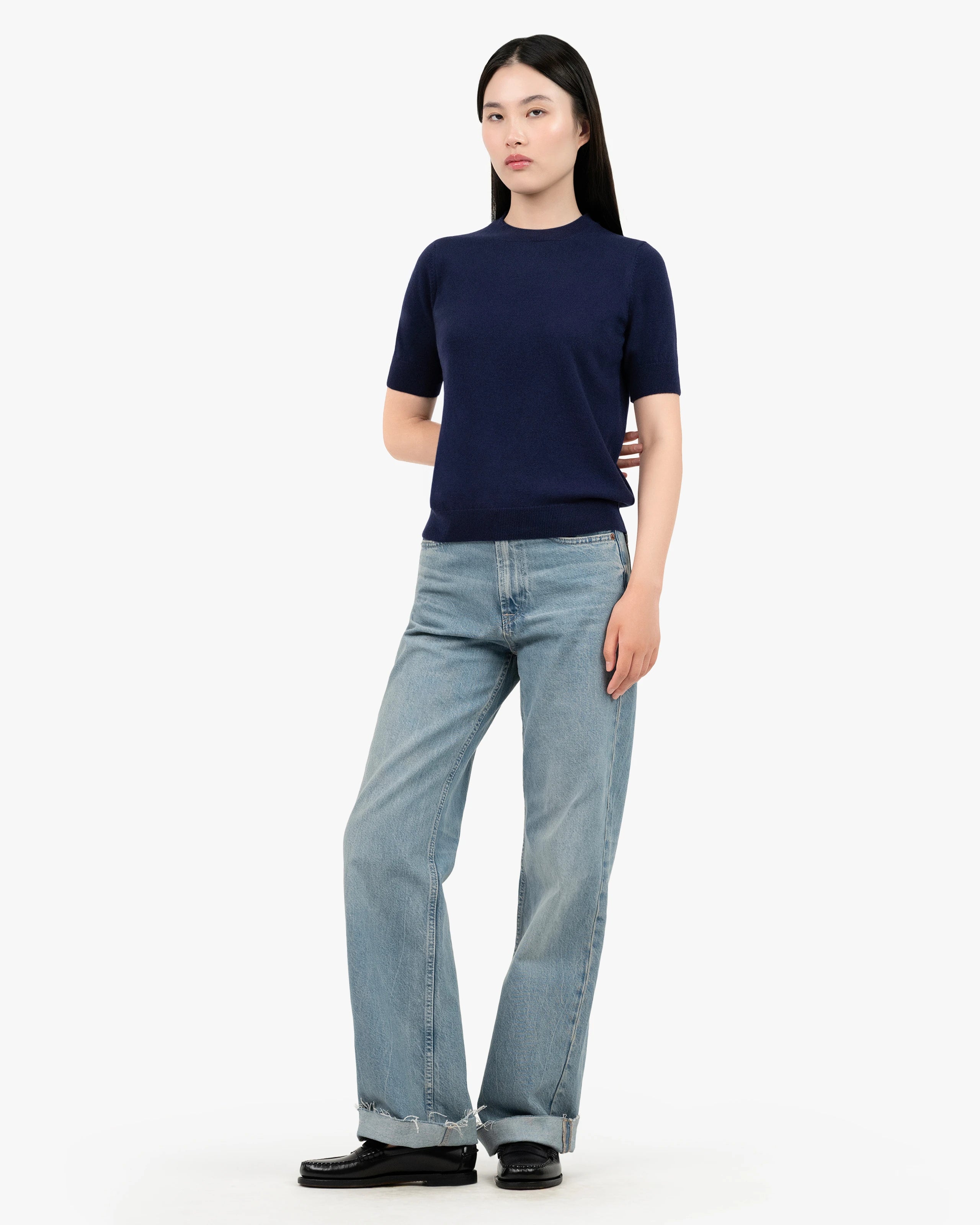 Women's Essential Tee - Blue Cashmere