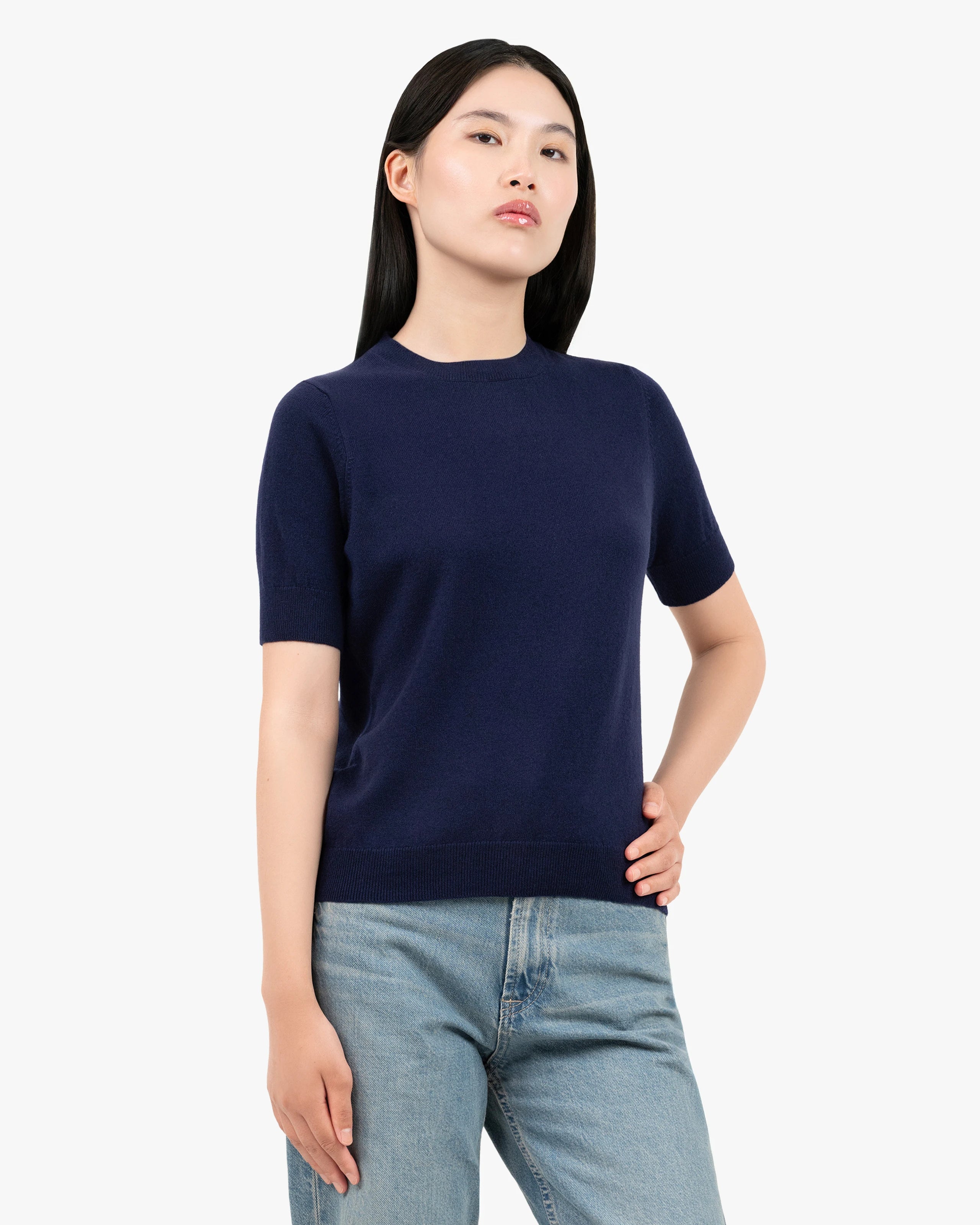 Women's Essential Tee - Blue Cashmere