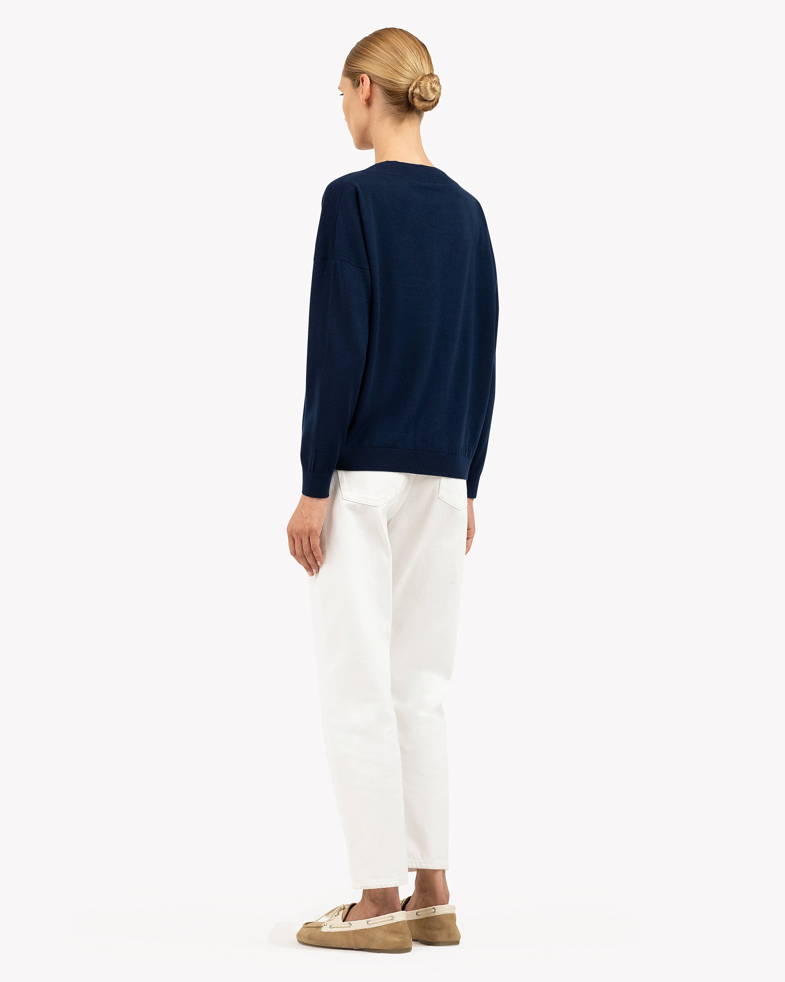 Seraphine Maxi Cardigan - Blue Merino Superfine