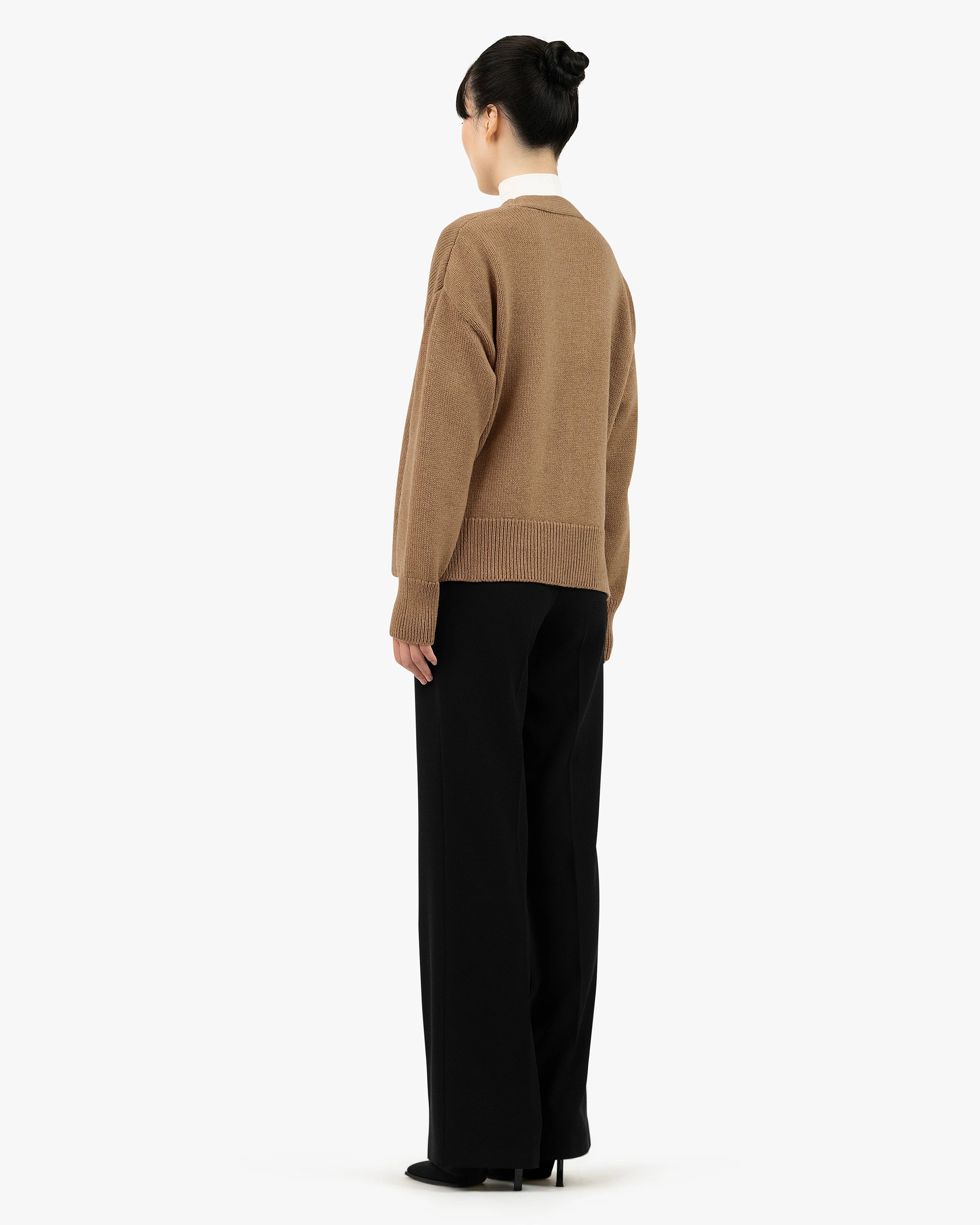 Women's Funes Cardigan - Hazelnut Merino