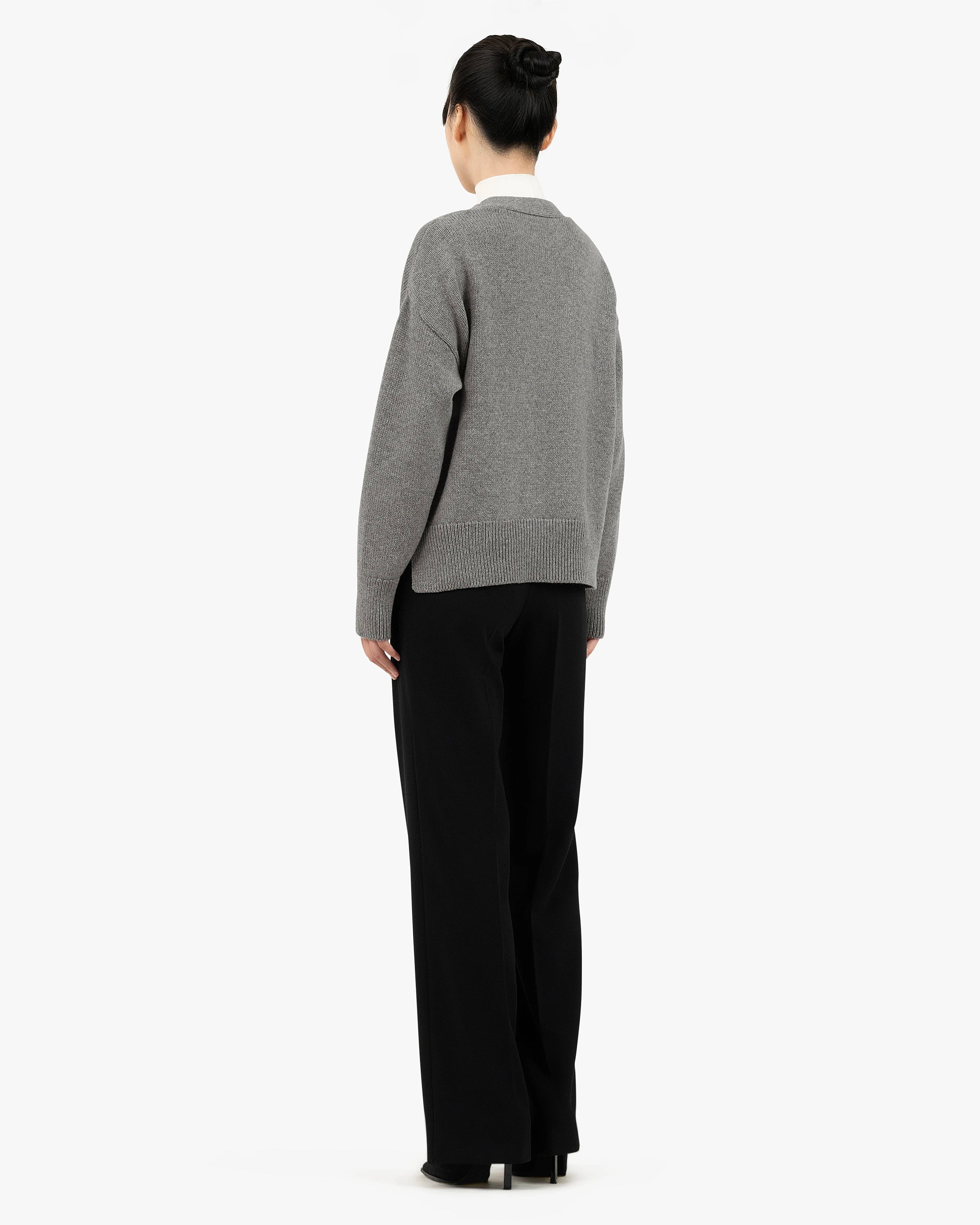 Women's Funes Cardigan - Grey Merino