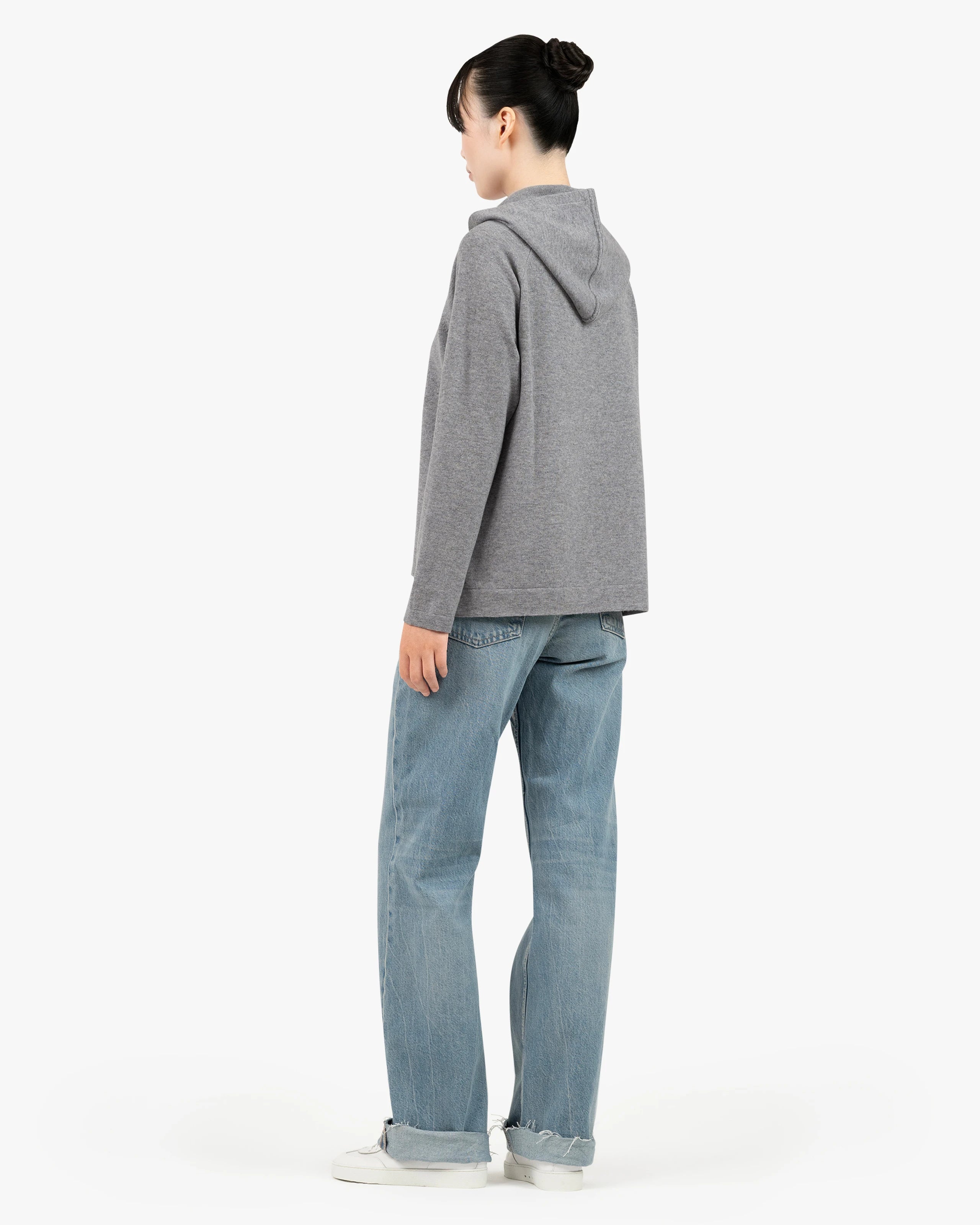 Women's Milford Hoodie - Medium Grey Merino