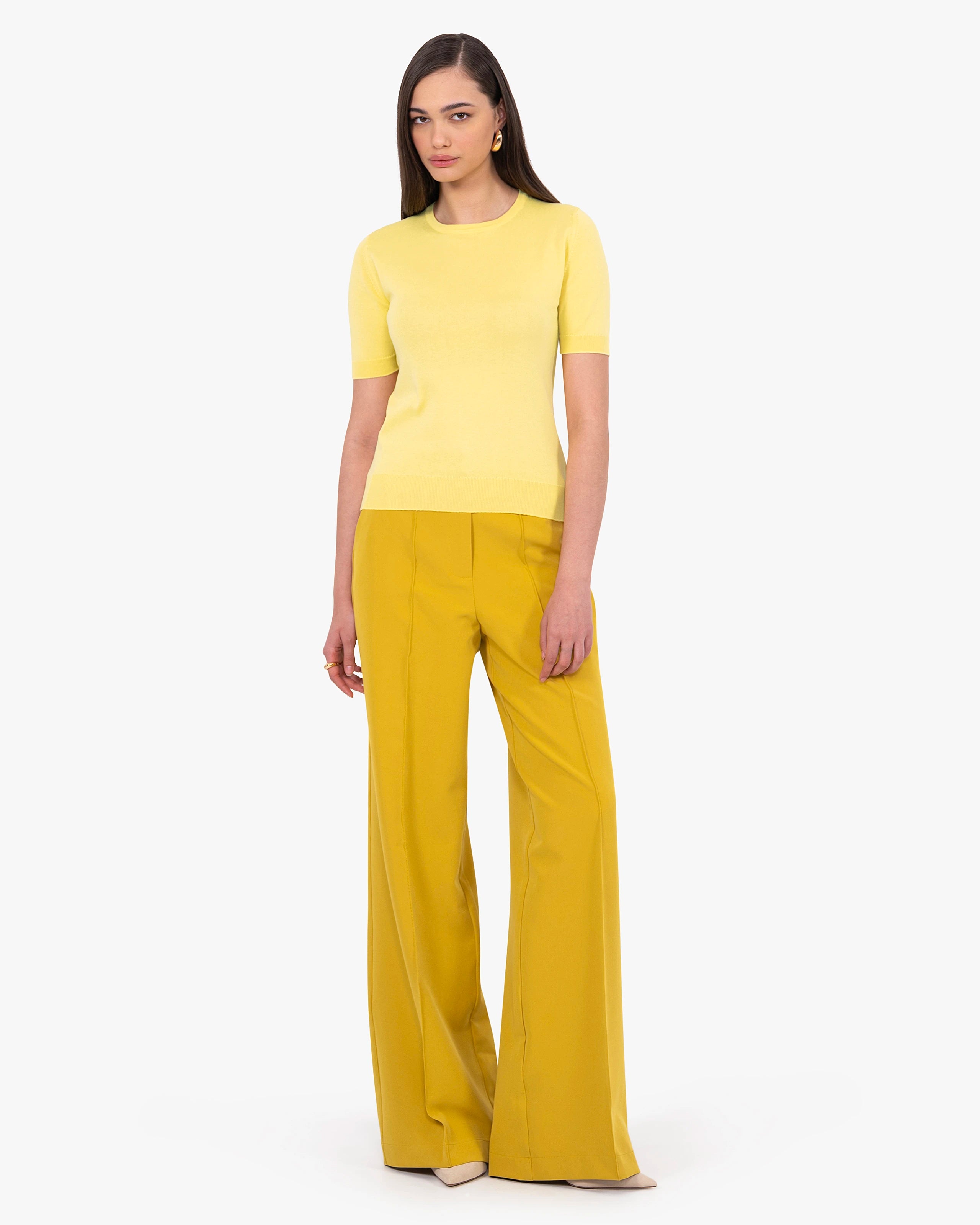 Women's Oasi Tee - Yellow Cotone