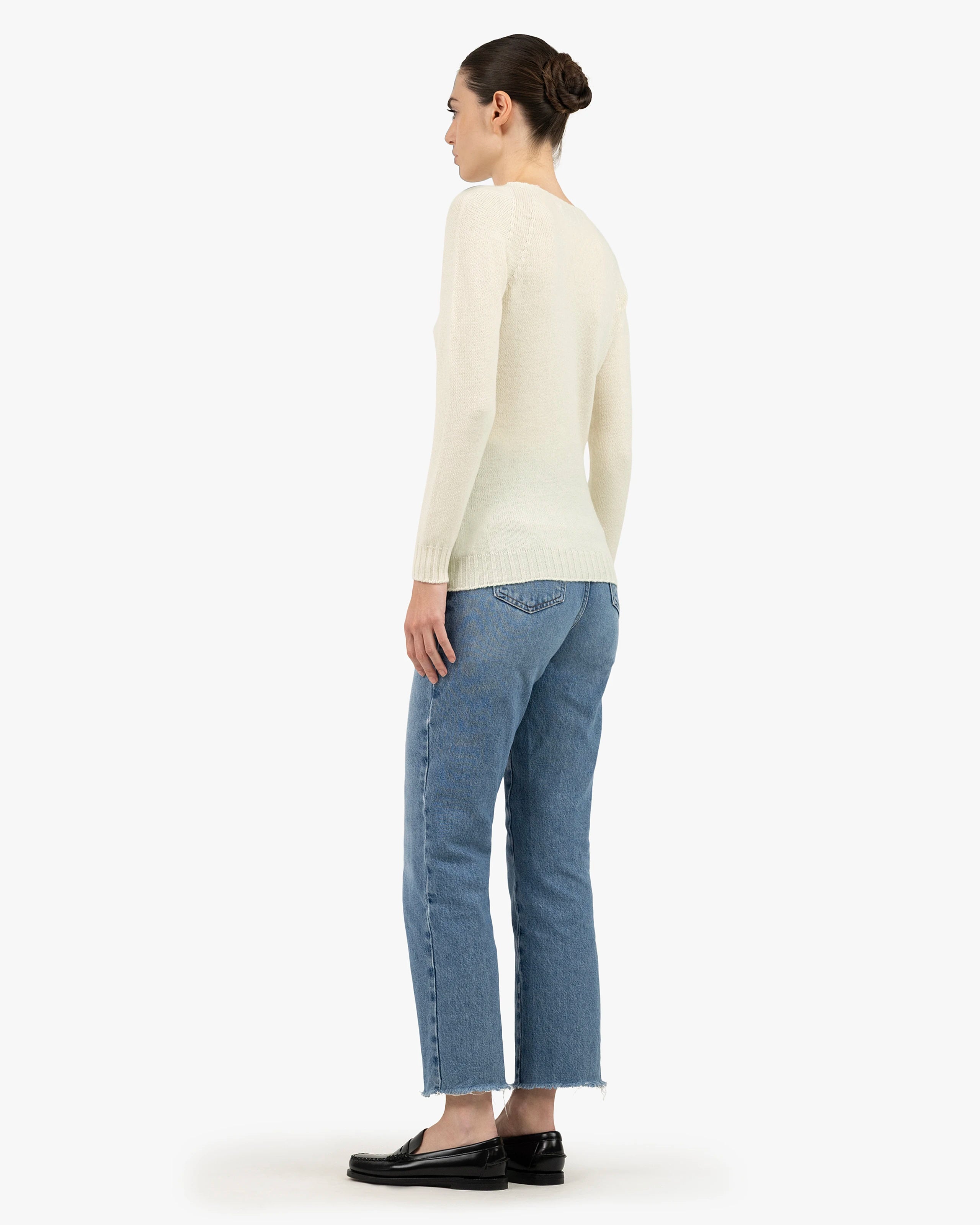 Women's Parksville Crew Neck Sweater - White Cashmere