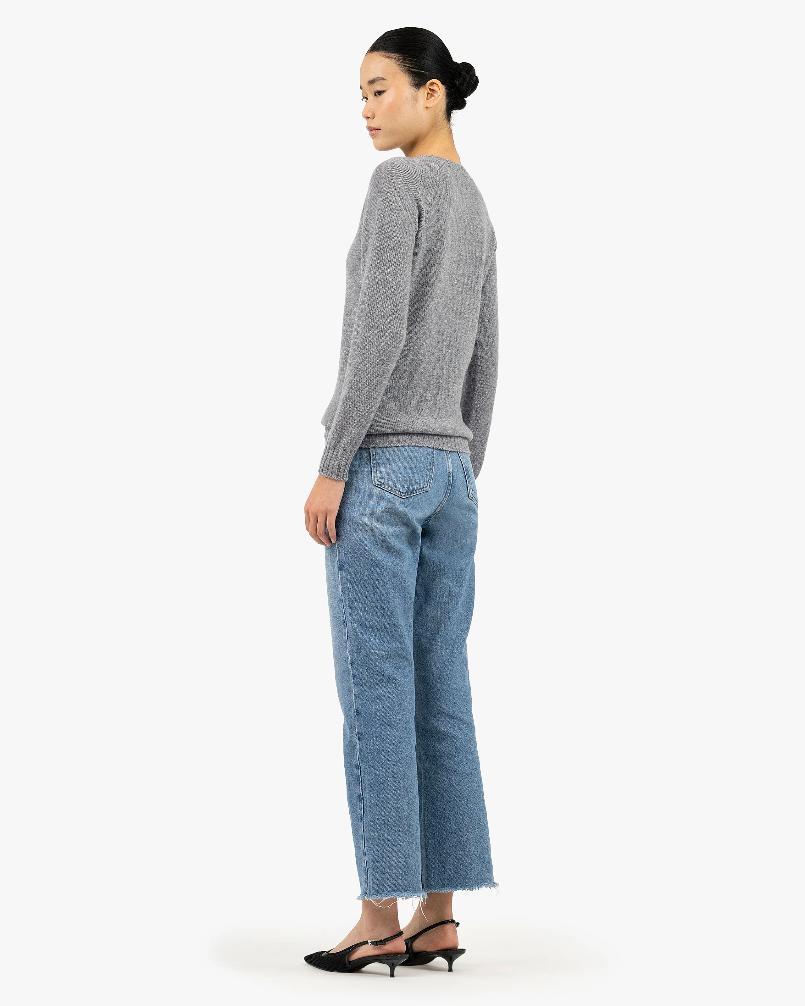 Women's Parksville Crew Neck Sweater - Medium Grey Cashmere