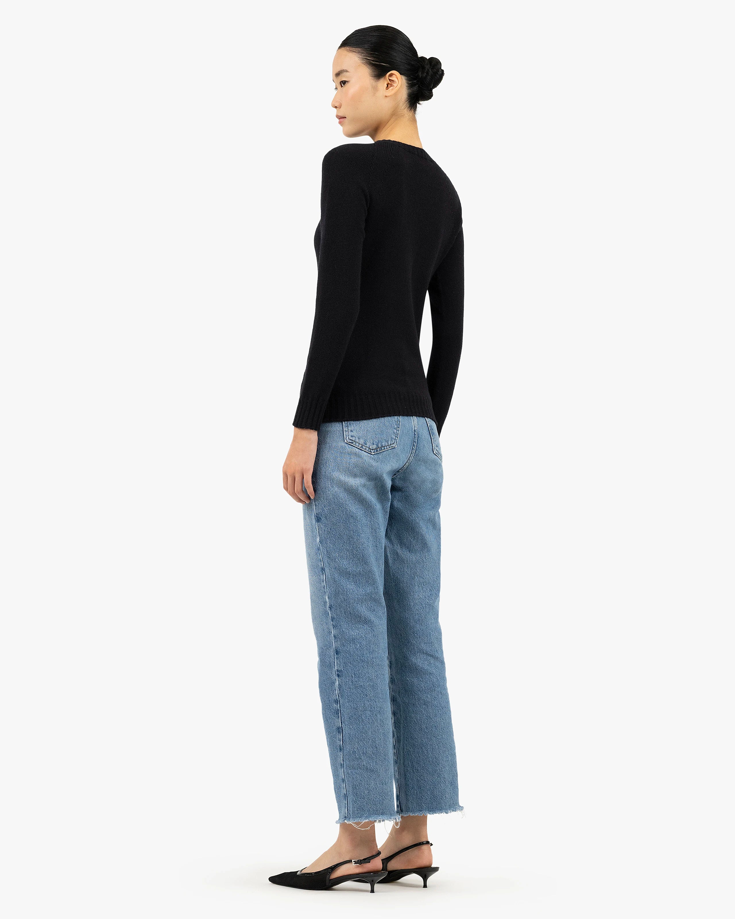Women's Parksville Crew Neck Sweater - Black Cashmere