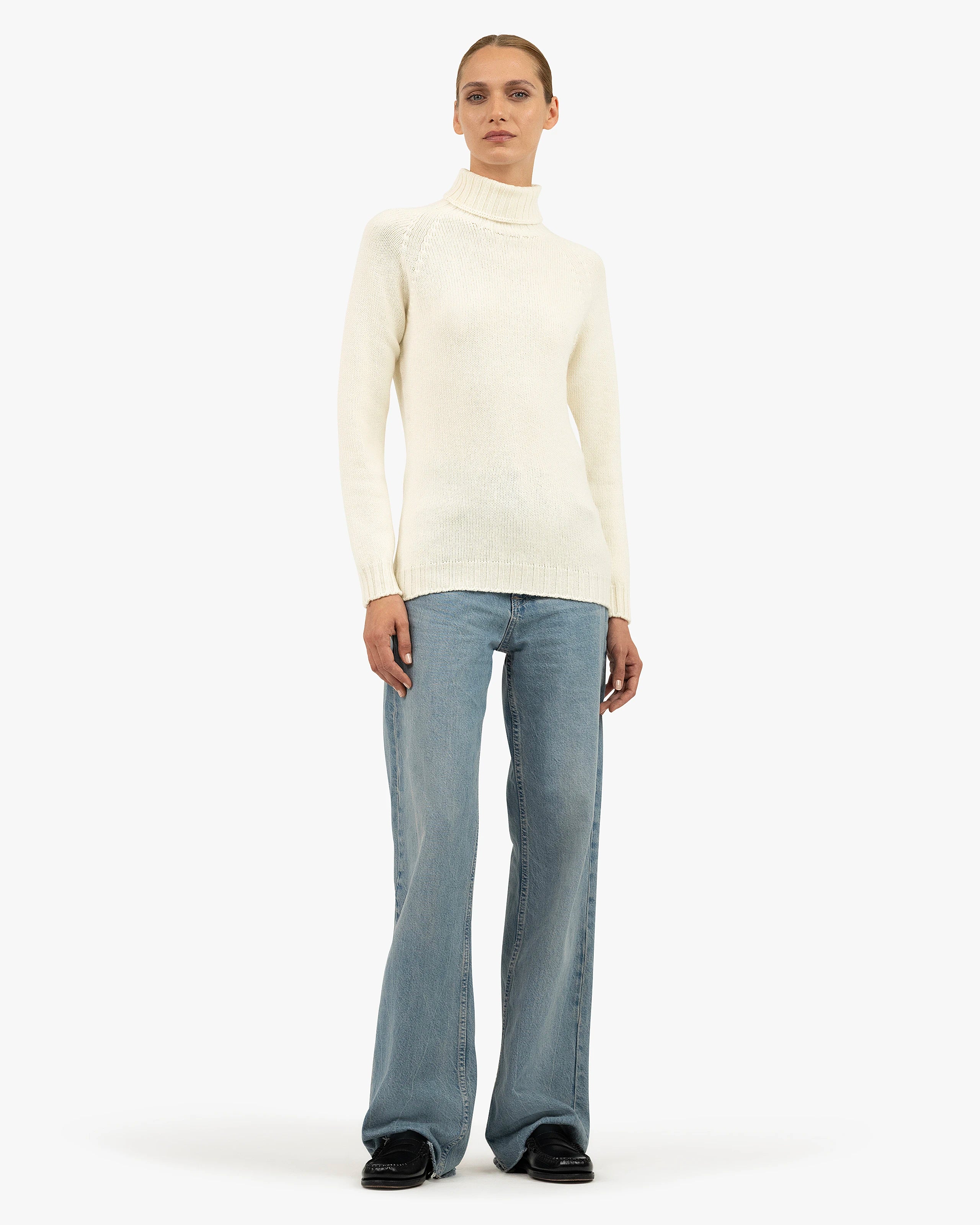 Women's Parksville Turtleneck Sweater - White Cashmere