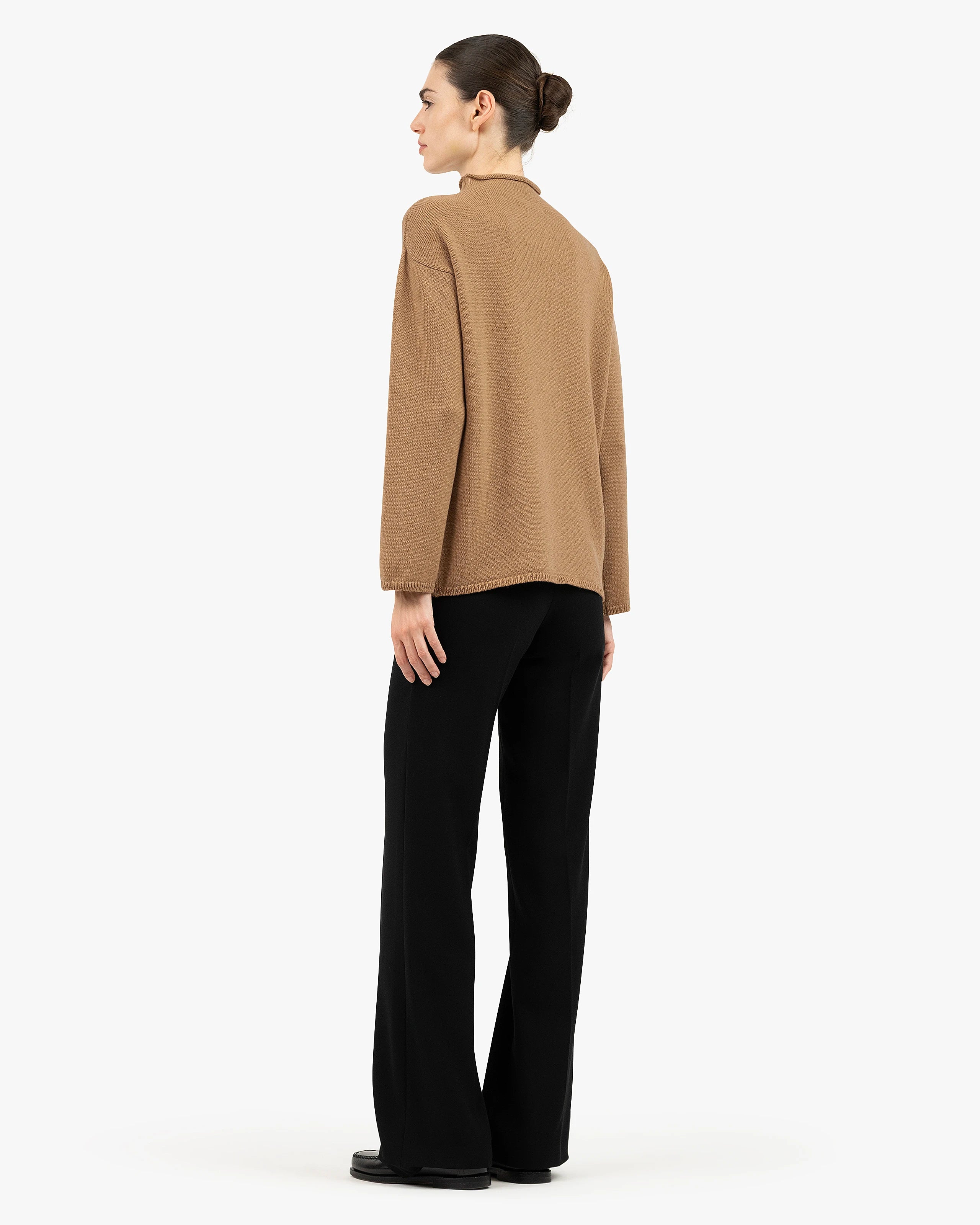Women's Siena Sweater - Camel Merino / Cashmere