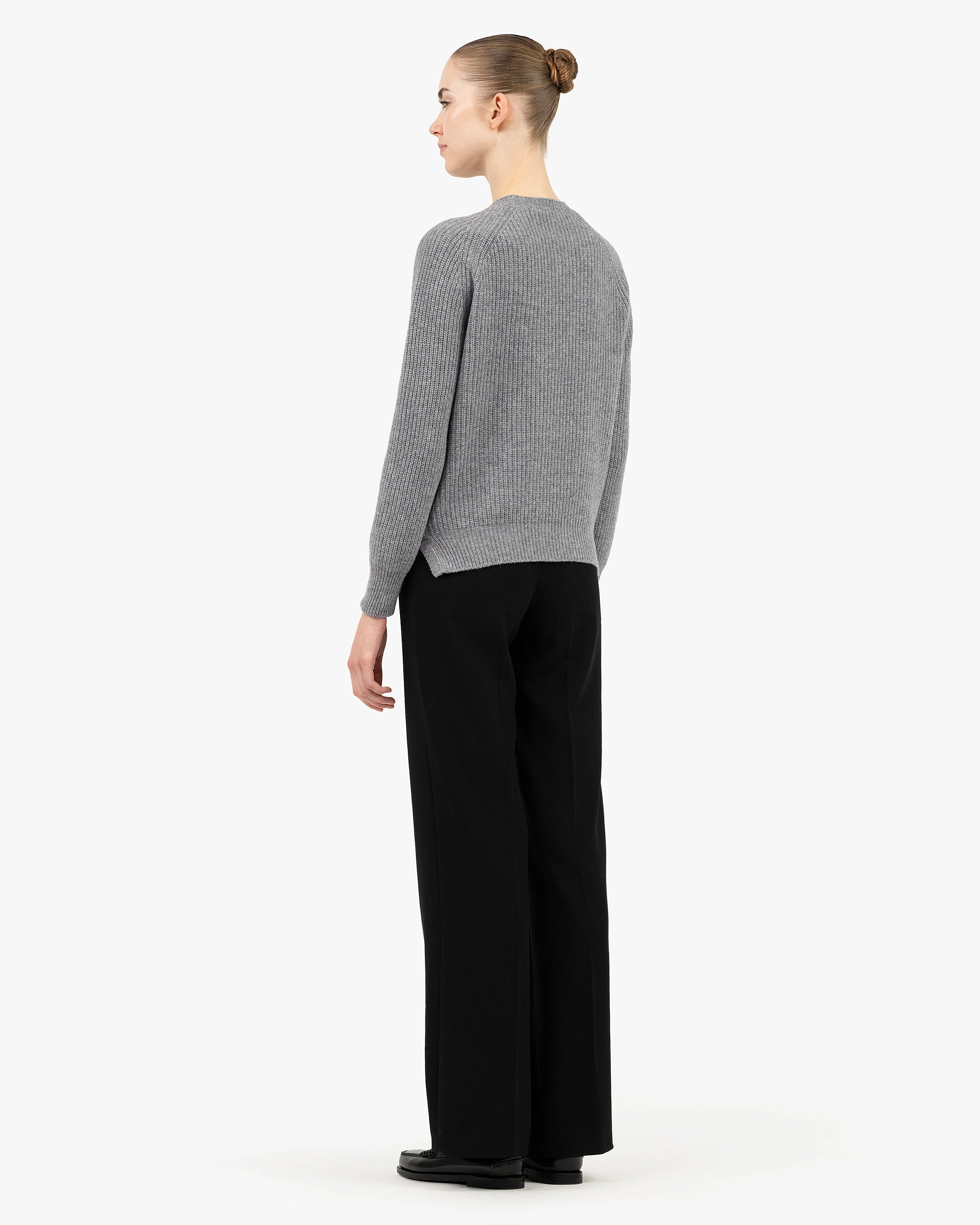 Women's Sorapis Crew Neck Sweater - Medium Grey Cashmere