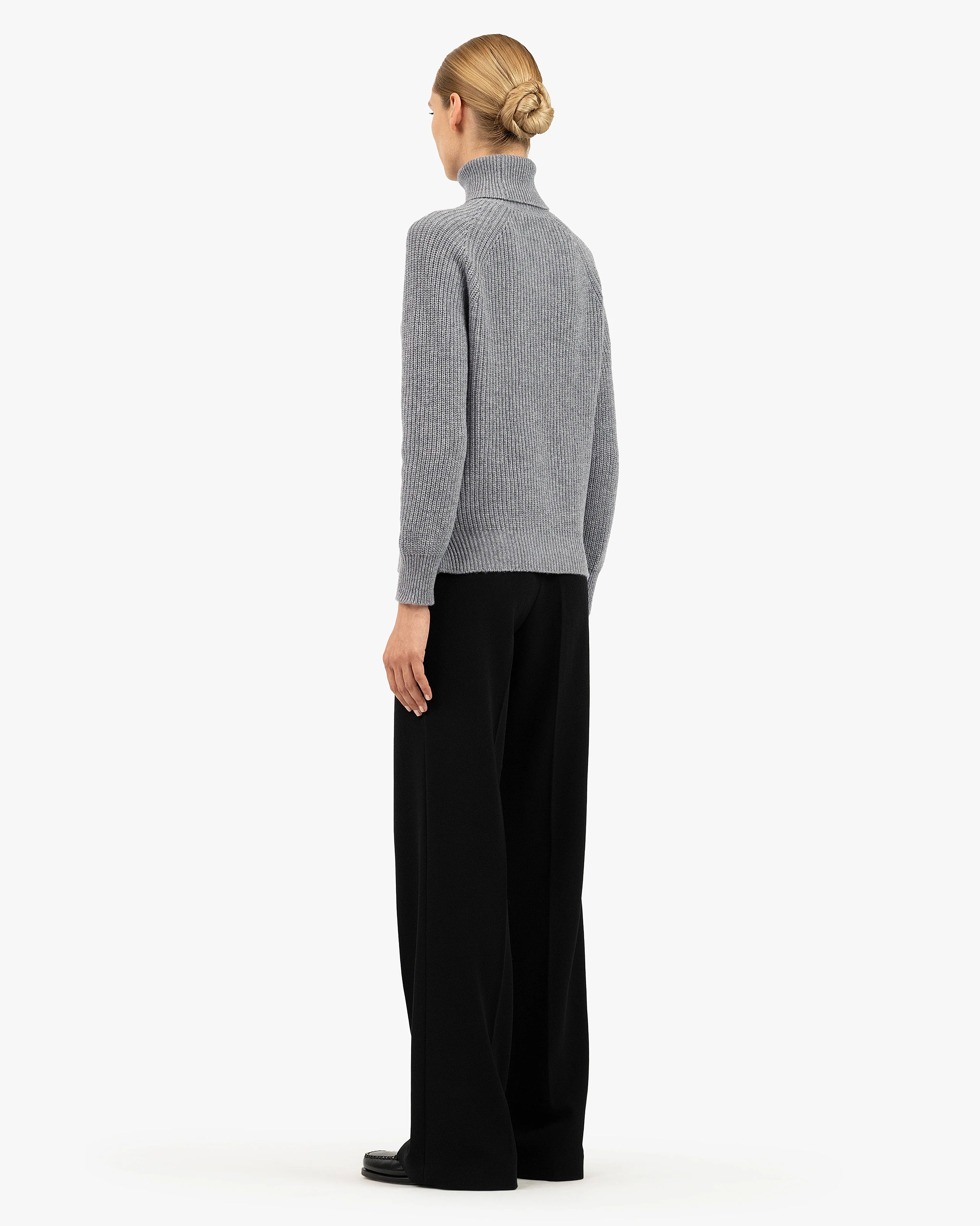 Women's Sorapis Turtleneck Sweater - Medium Grey Cashmere