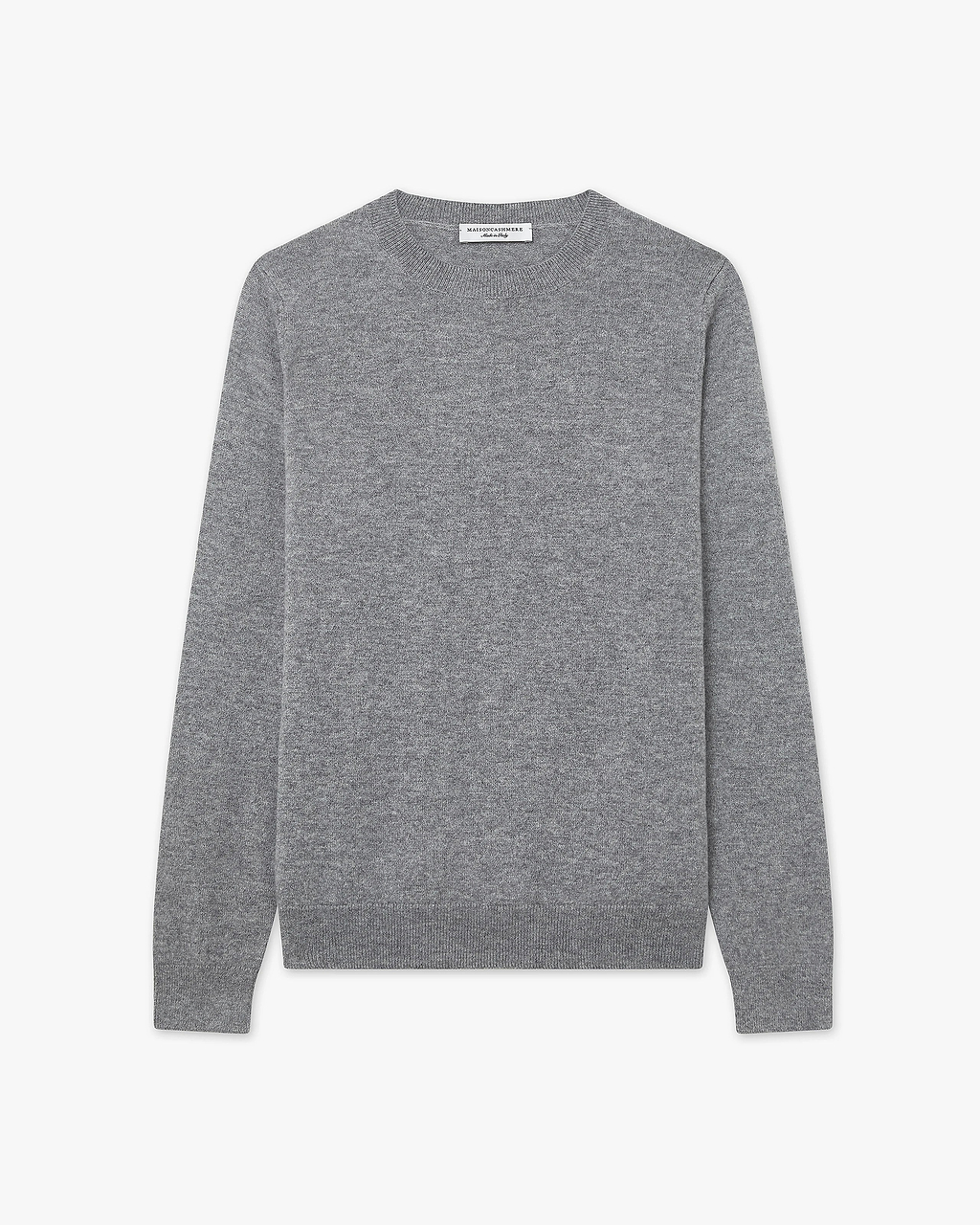 SHE Tokyo ☆Barbara Wool Cashmere gray Women's Tribeca Cashmere Crew Neck Sweater - Medium Grey