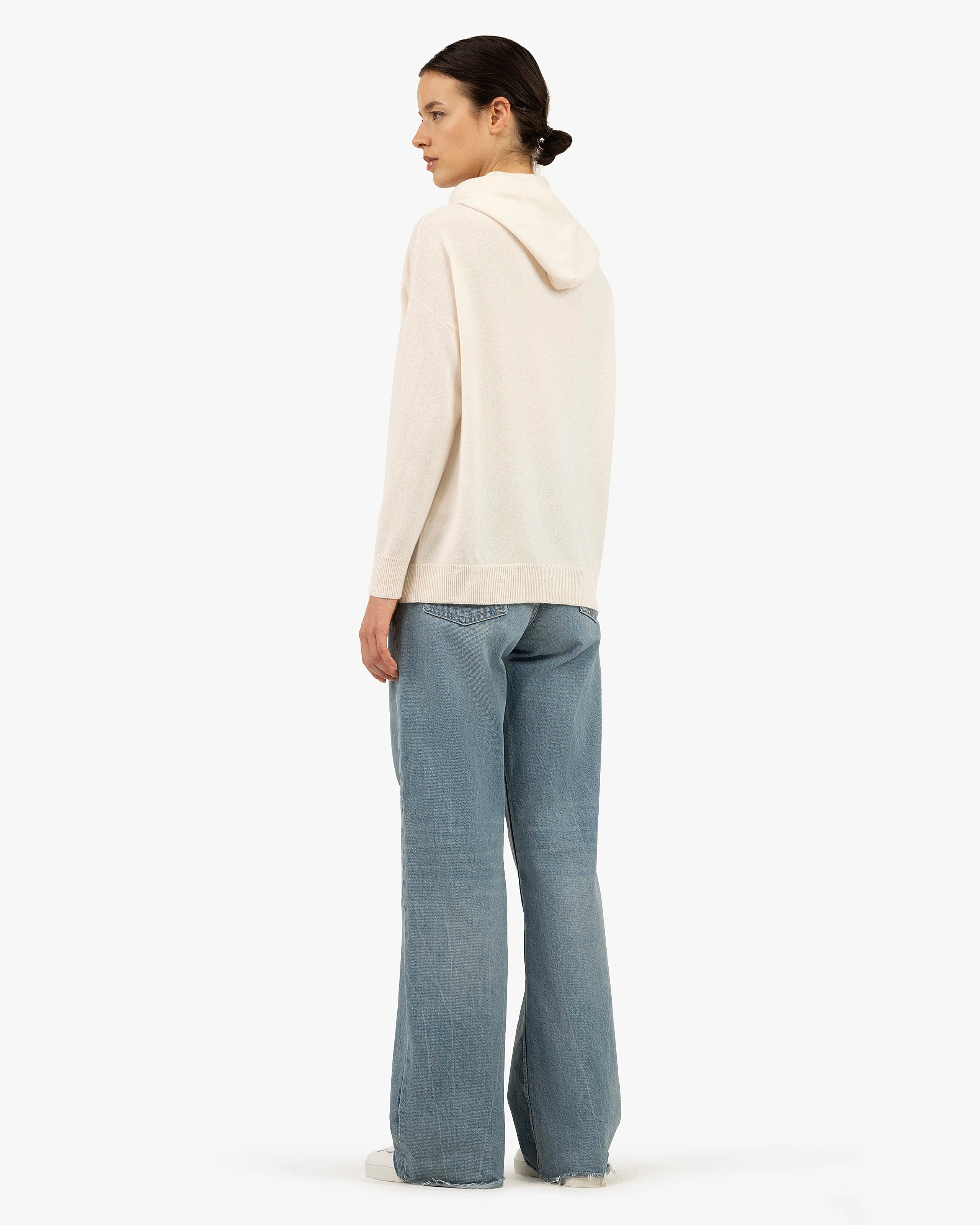 Women's Velia Maxi Hoodie - White Cashmere