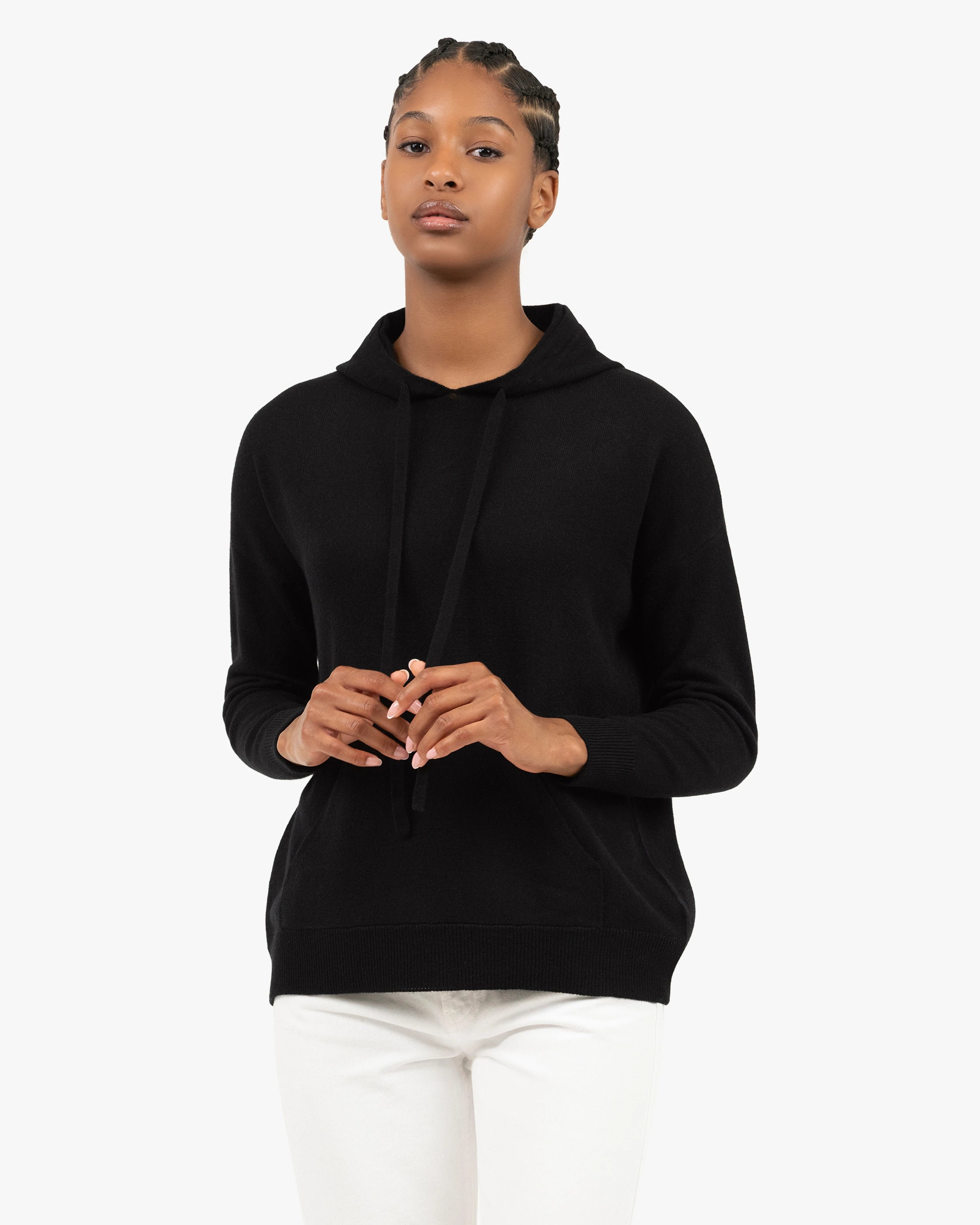 Women's Velia Maxi Hoodie - Black Cashmere