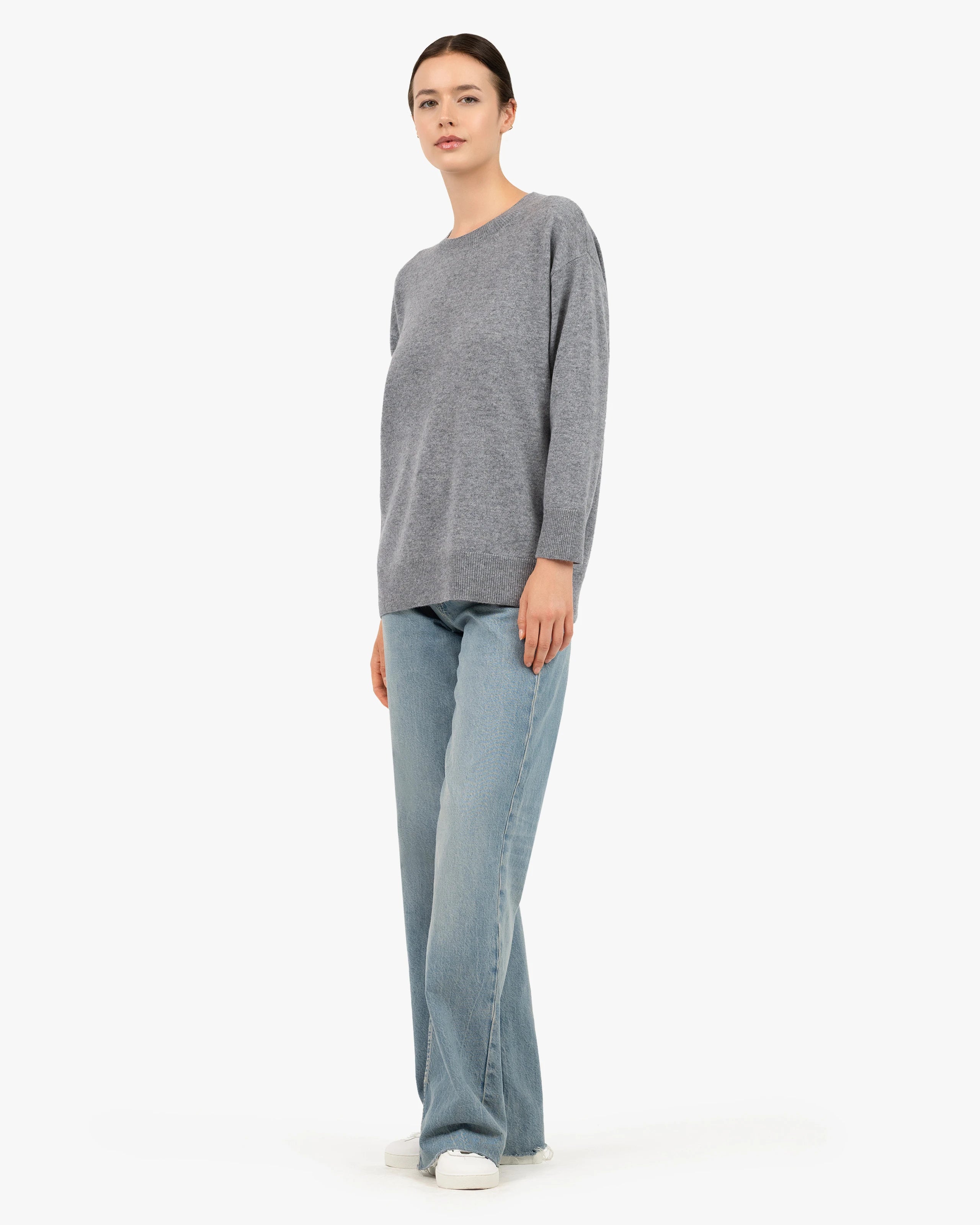 Velia Maxi Sweater - Medium Grey Cashmere