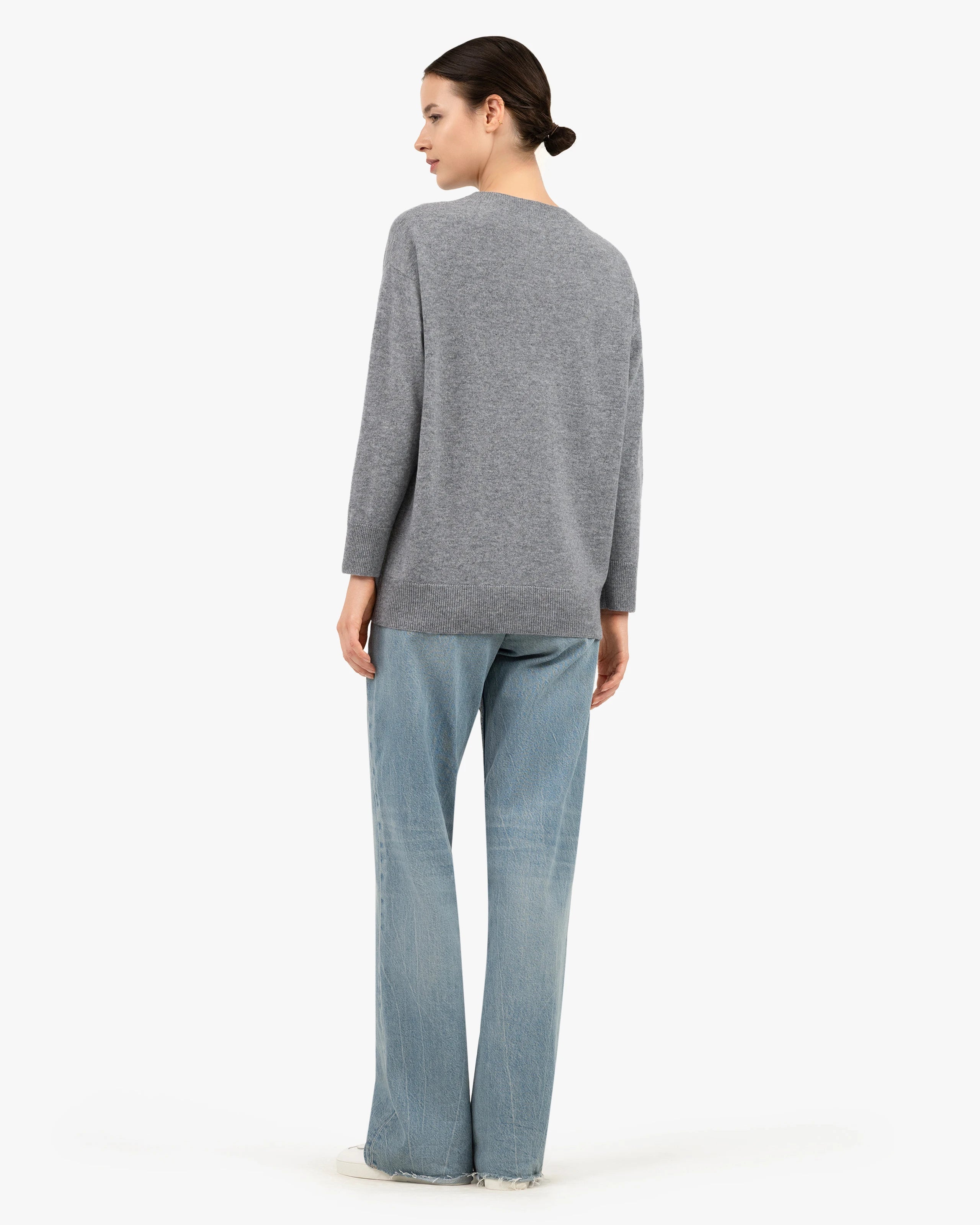 Velia Maxi Sweater - Medium Grey Cashmere