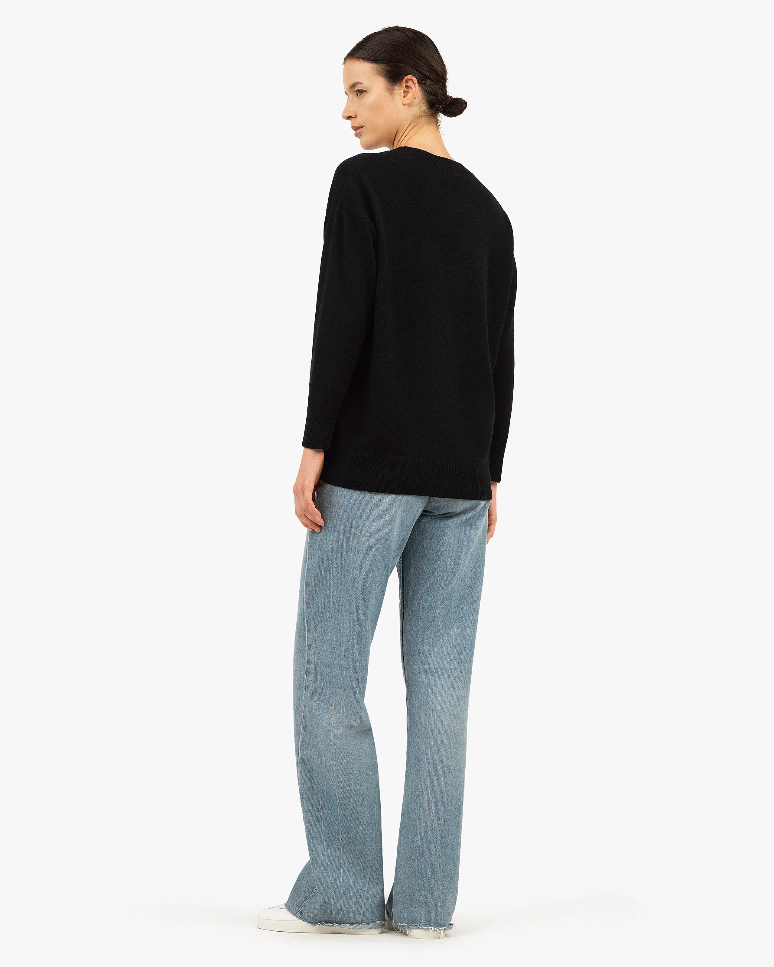 Velia Maxi Sweater - Black Cashmere