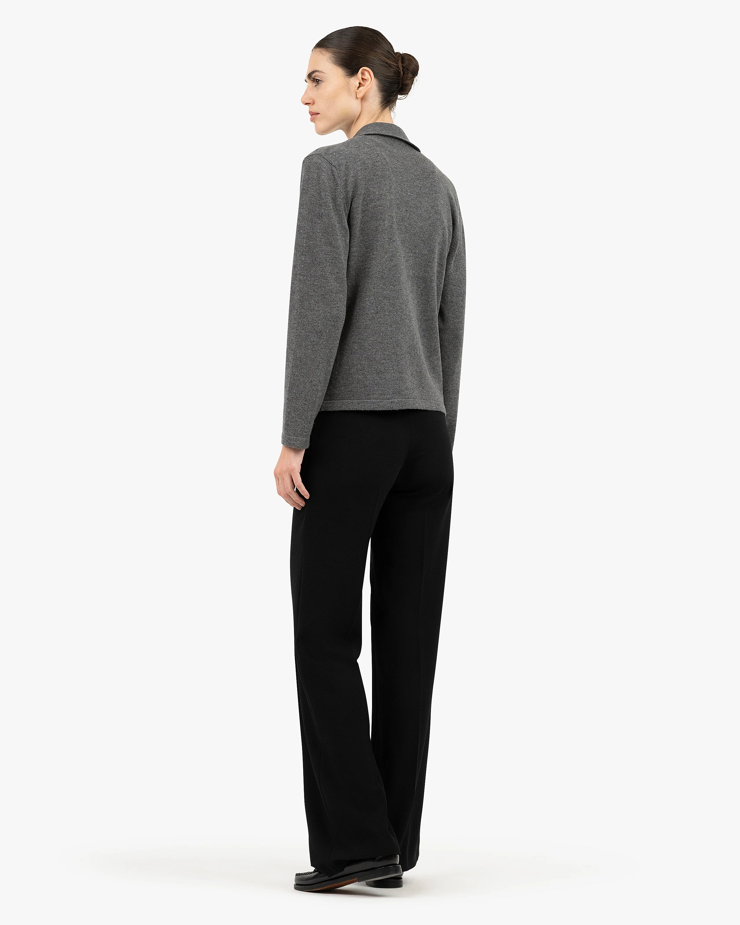 Siena Knit Blazer - Medium Grey Merino / Cashmere